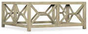 Hooker Furniture Surfrider Square Cocktail Table in Light Brown