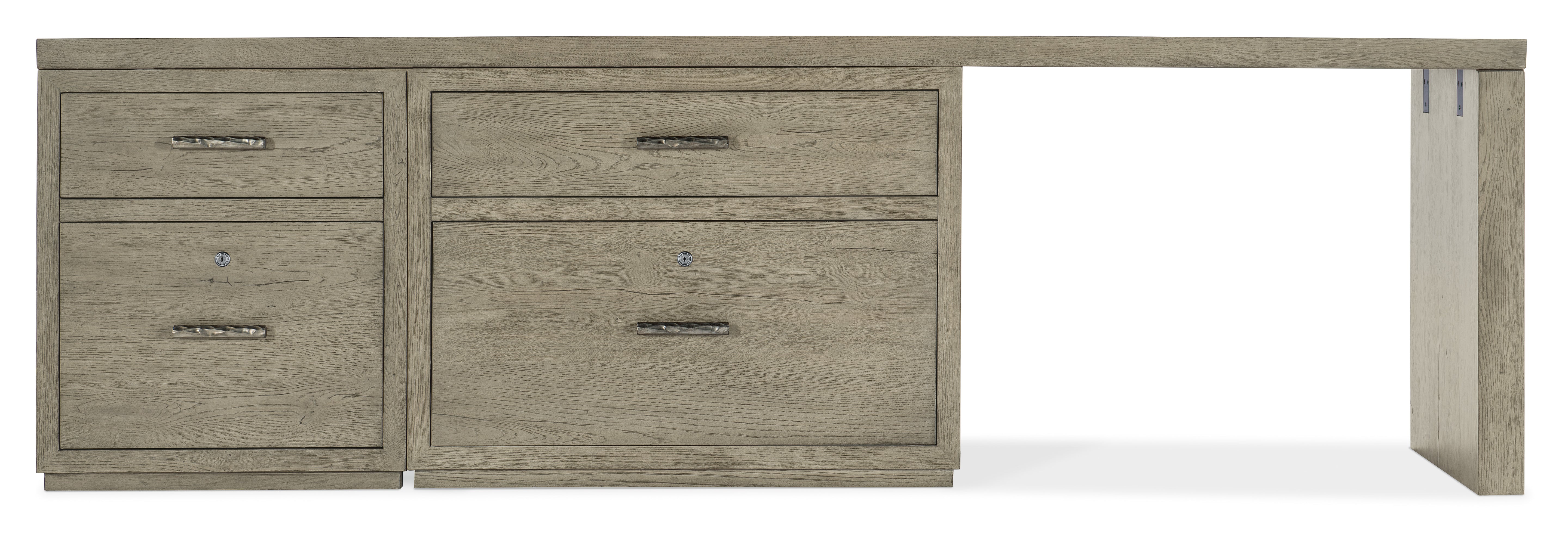Hooker Furniture Linville Falls 96" Desk with File and Lateral File