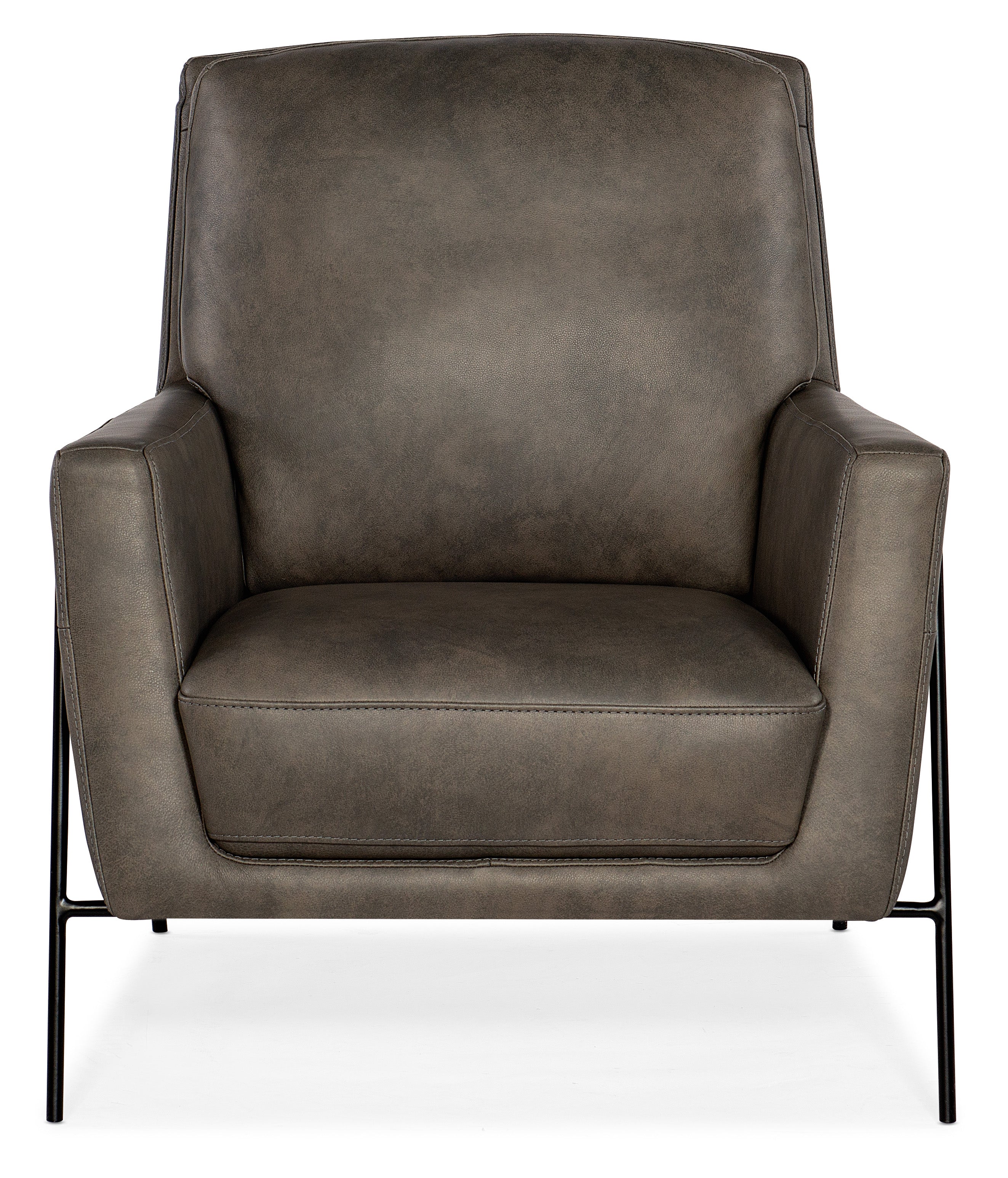 Hooker Furniture Amette Metal Frame Club Chair in Black