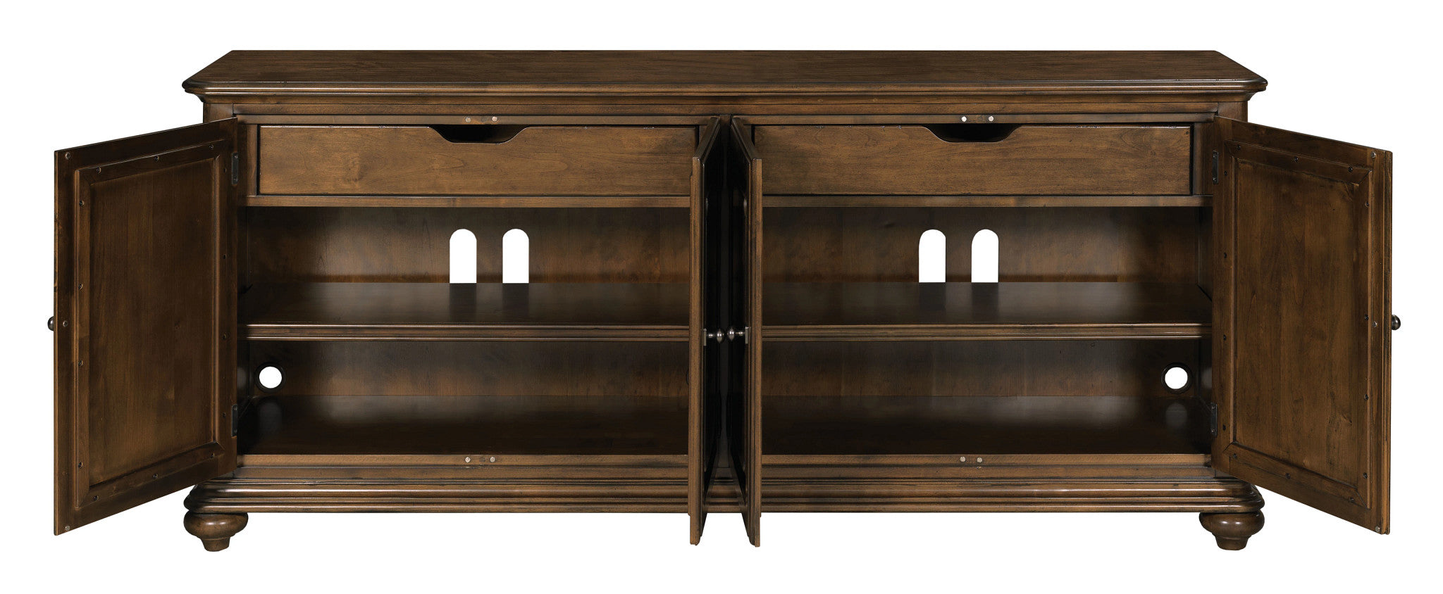 Kincaid Furniture Commonwealth Morton 76" Entertainment Console in Warm Brunette