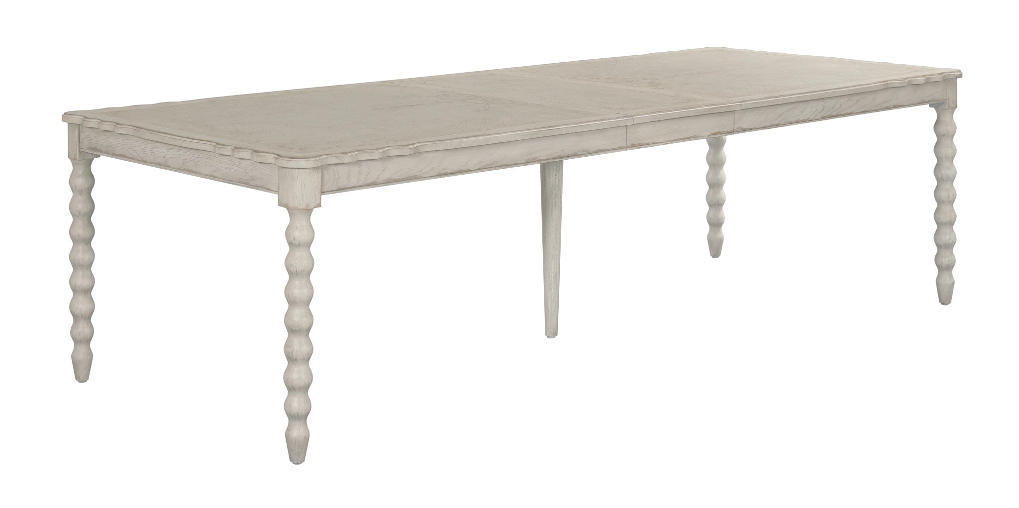 American Drew Cambric Bastiste Rectangular Dining Table in Crème