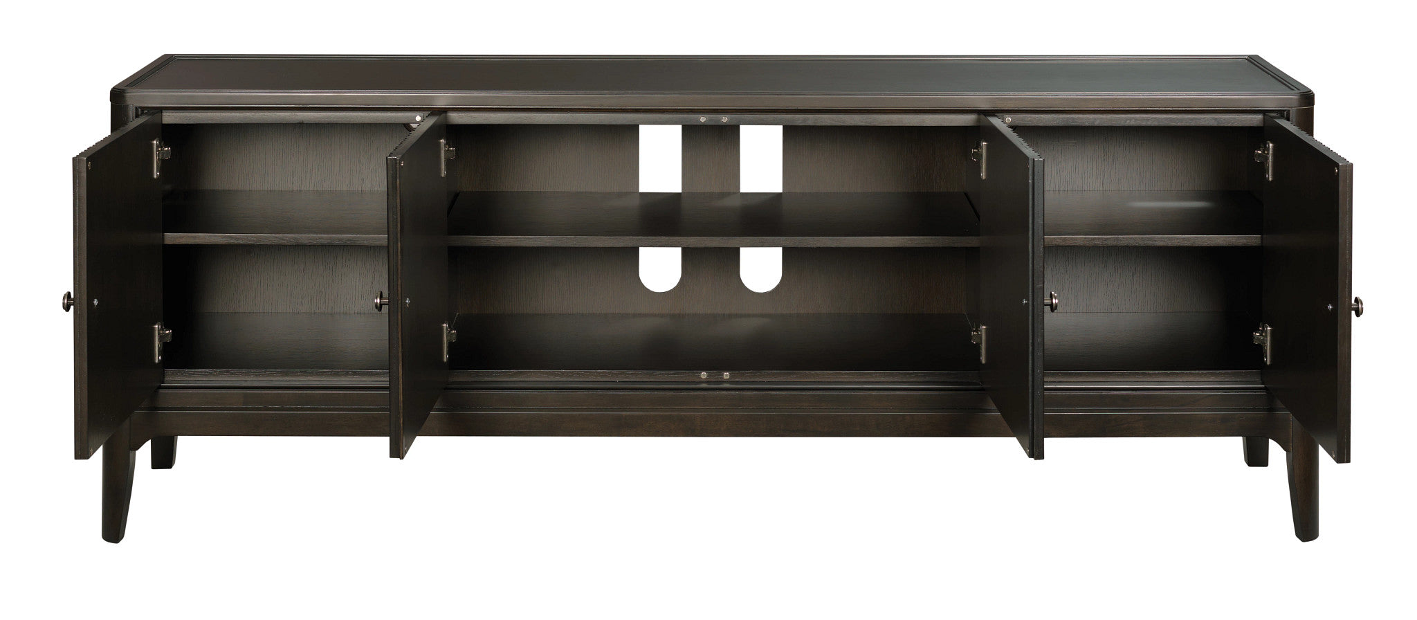 American Drew Encore Essential Entertainment Console  in Sable/Dark Sterlin