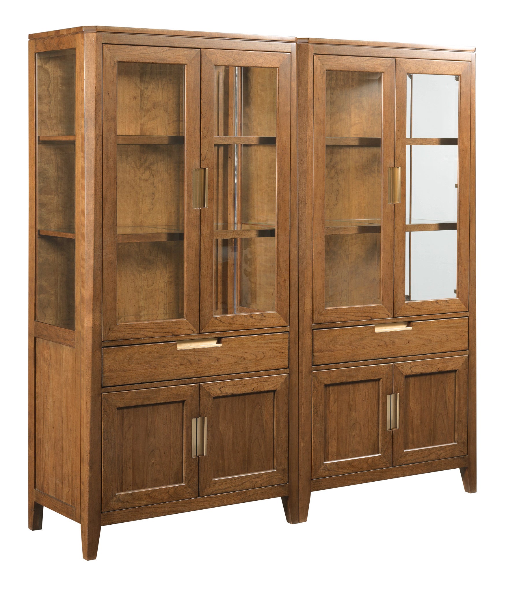 Kincaid Furniture Aspire Summit Display Cabinet in Aspire Cherry/Champagne