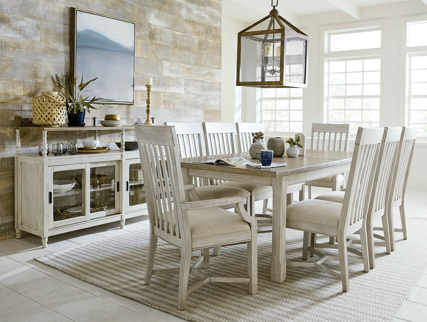 American Drew Litchfield James Side Chair in Sun Washed