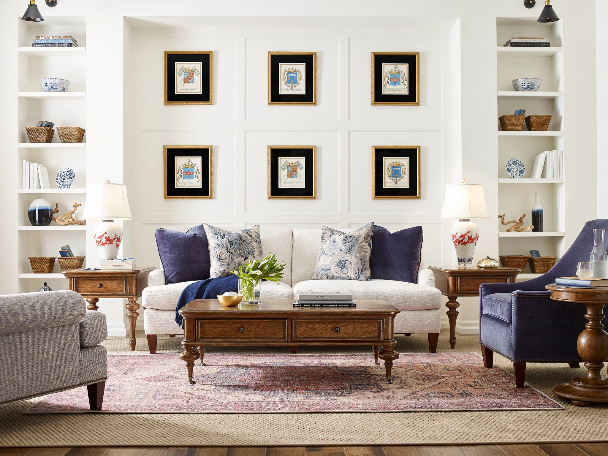American Drew Berkshire Pearson Coffee Table in Cognac