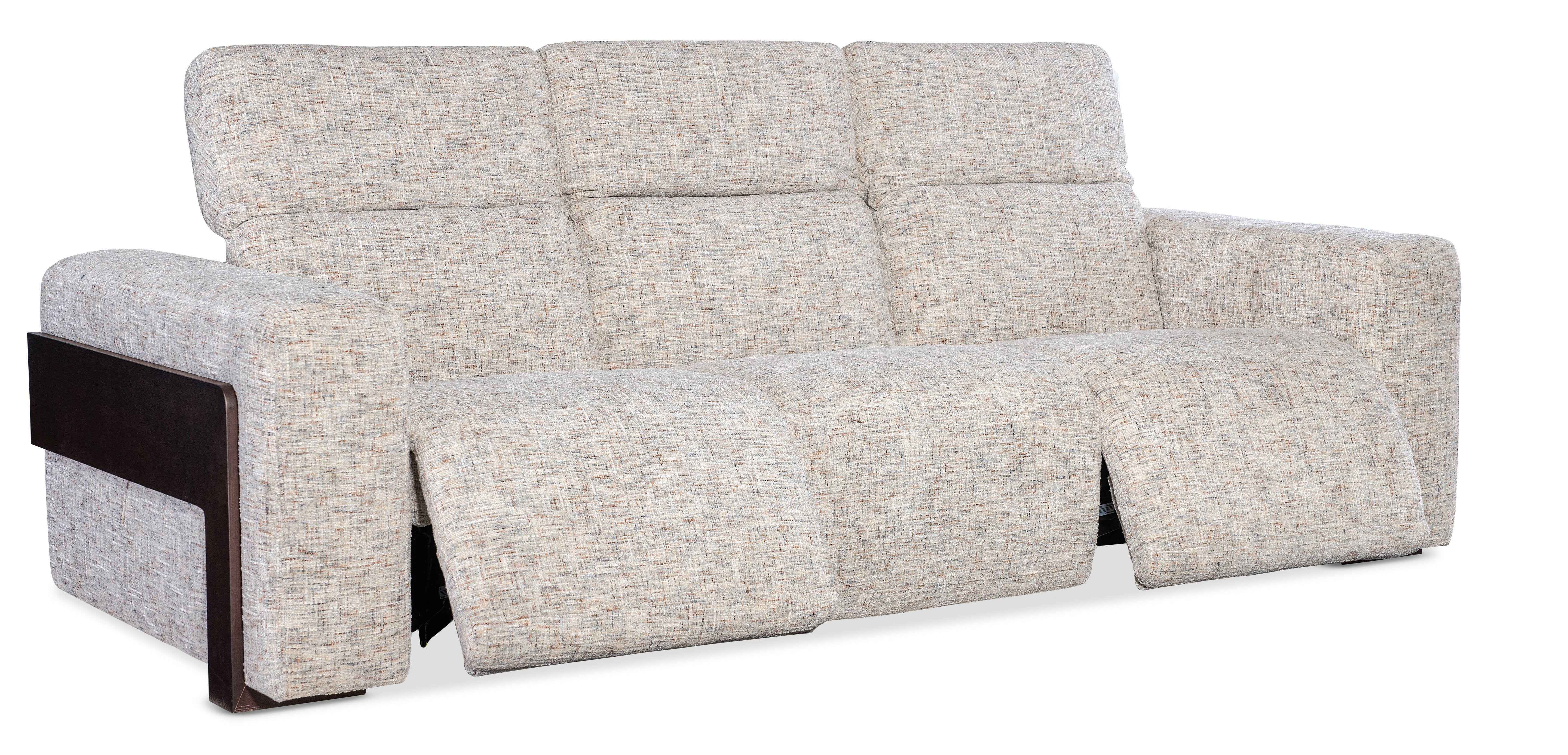 Hooker Furniture Atlas Power Sofa with Power Headrest in Multicolored