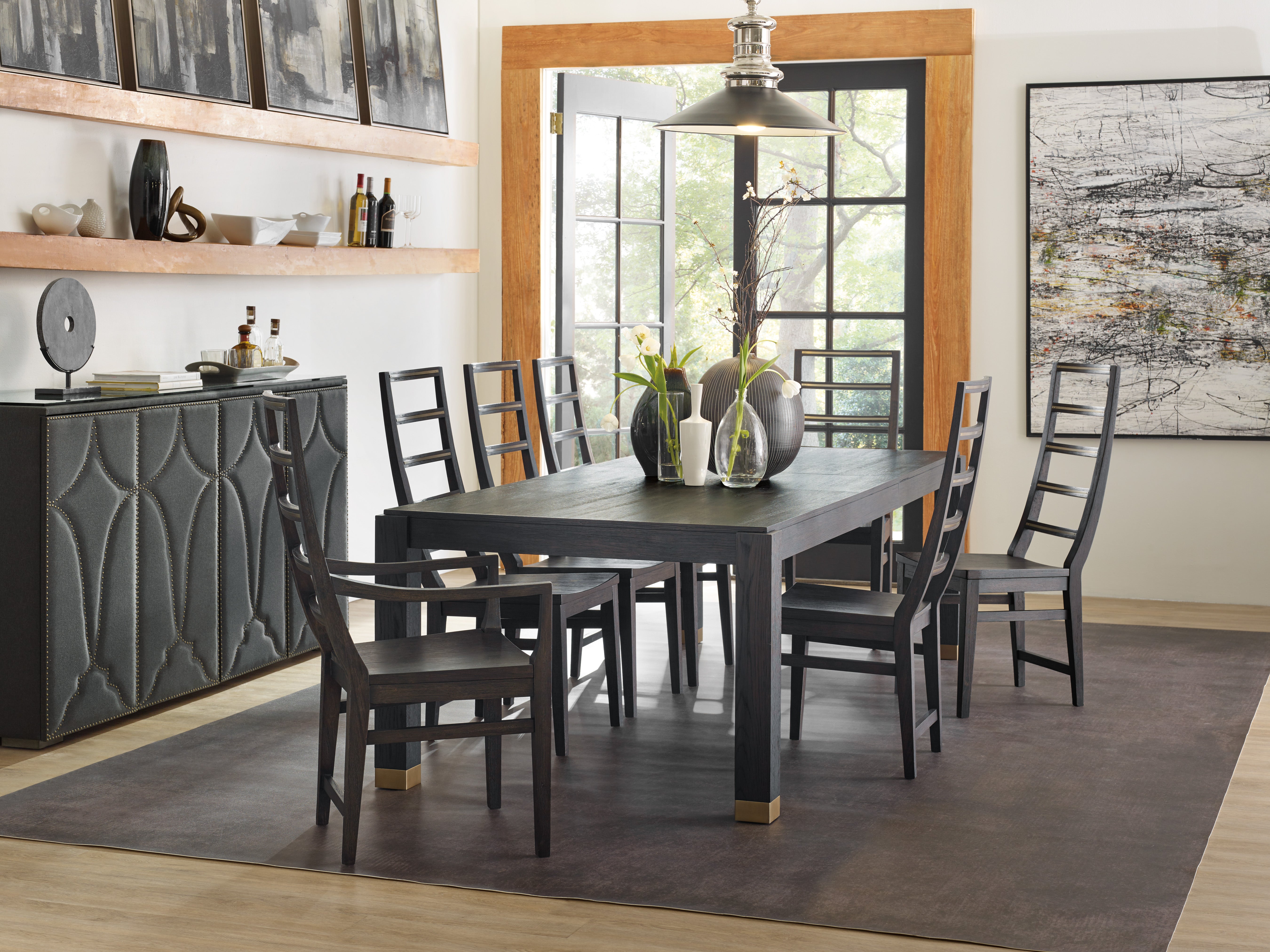 Hooker Furniture Curata Rectangle Dining Table with 2-20in Leaves