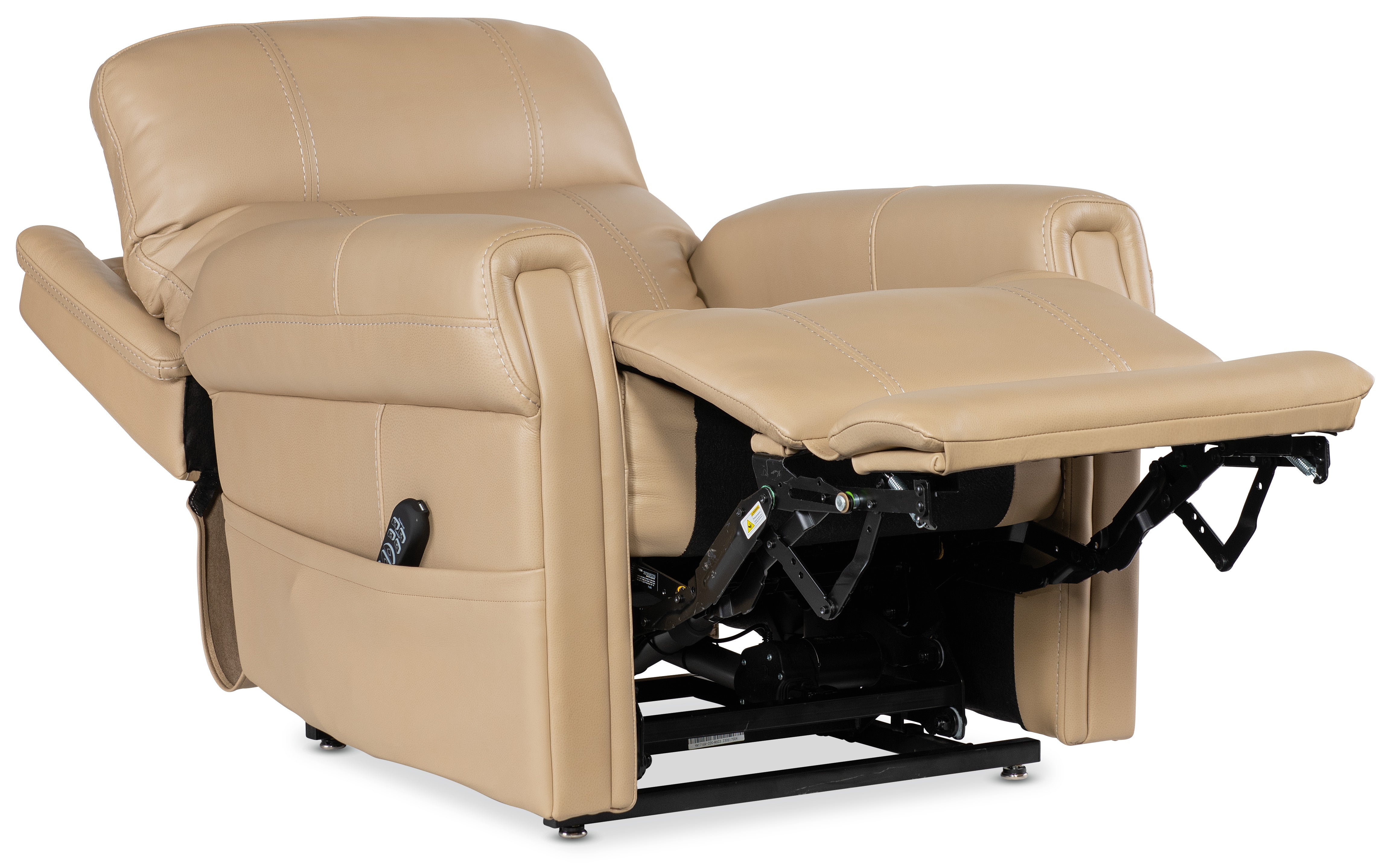 Hooker Furniture Carroll Power Recliner with Power Headrest, Lumbar & Lift in Beige