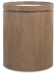 Hooker Furniture Sonnet Round Side Table in Medium Wood