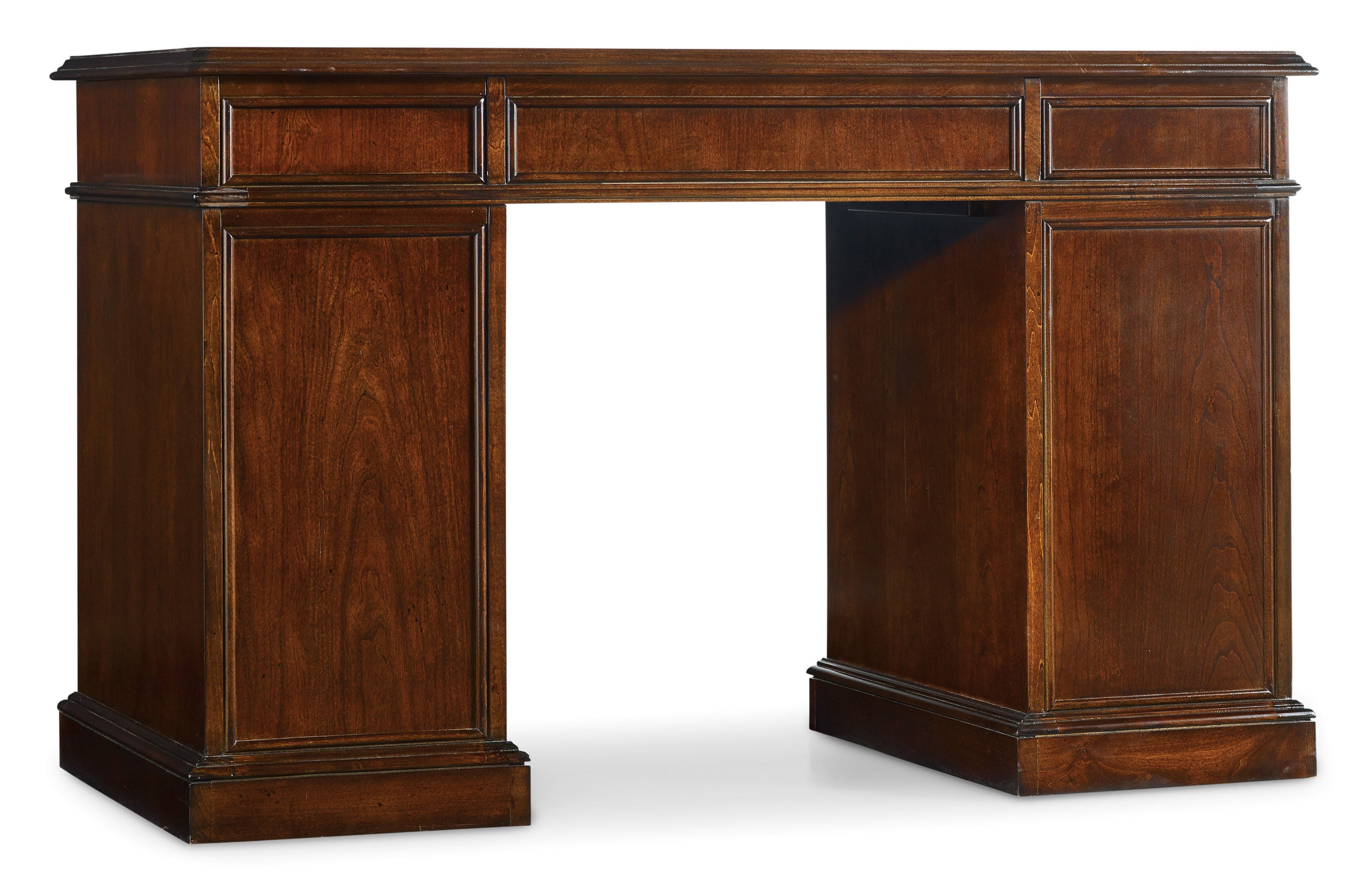 Hooker Furniture Cherry Knee-Hole Desk-Bow Front