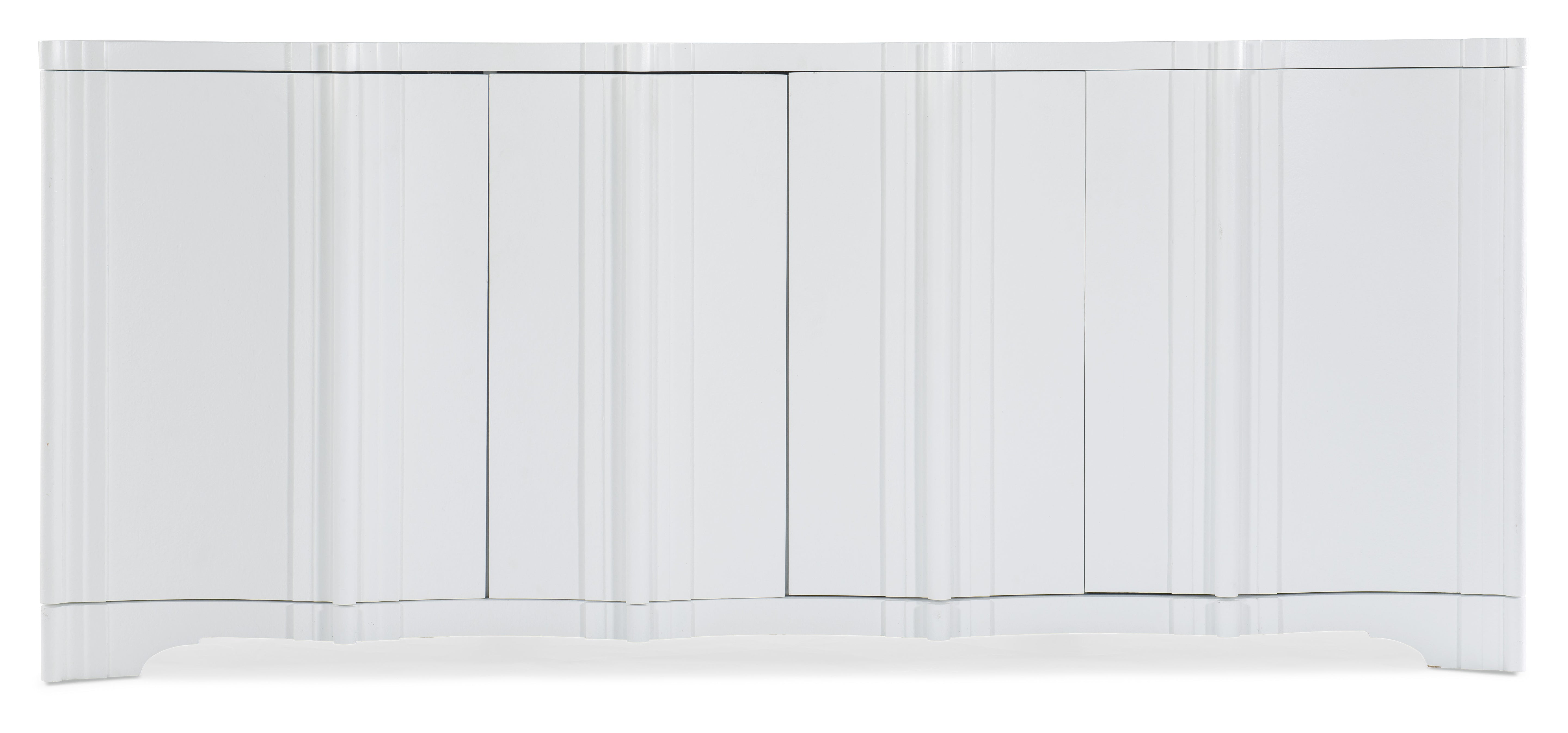 Hooker Furniture Melange Corinth Four Door Entertainment Console in White