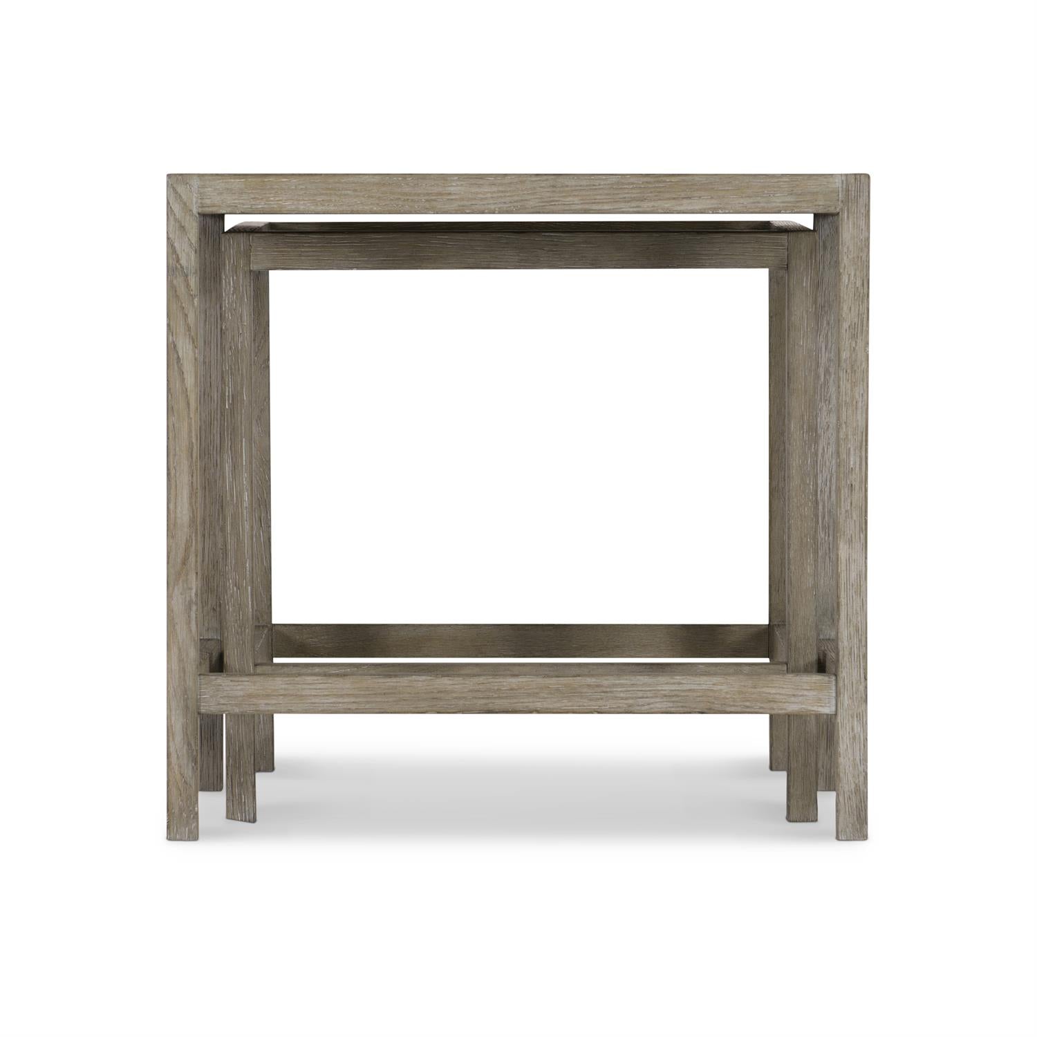 Bernhardt Furniture Albion Nesting Table in Pewter