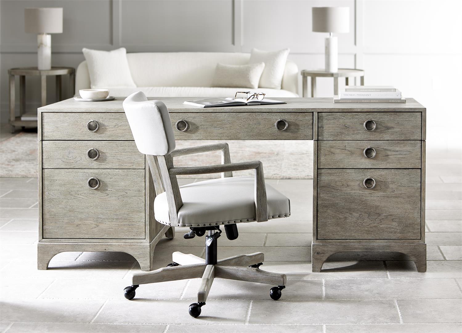 Bernhardt Furniture Albion Desk in Pewter