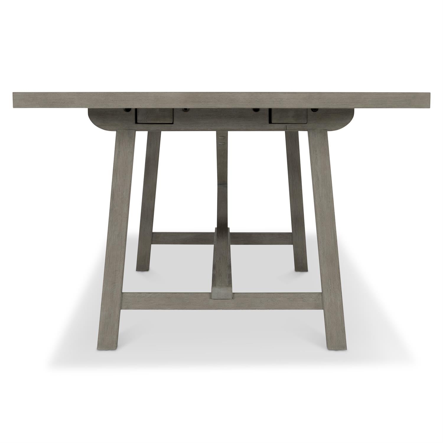 Bernhardt Furniture Albion Rectangular Dining Table in Pewter