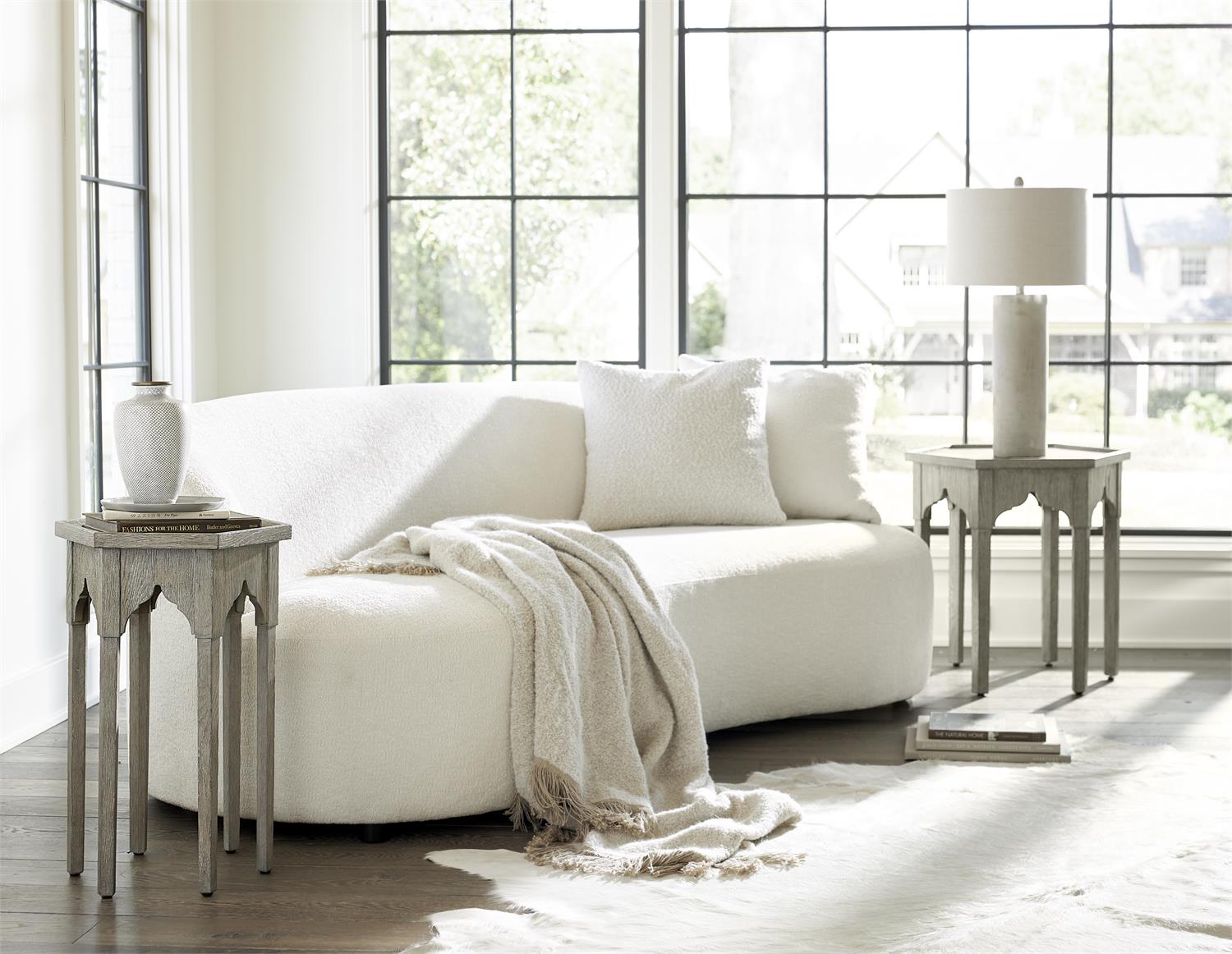 Bernhardt Furniture Albion Side Table in Pewter
