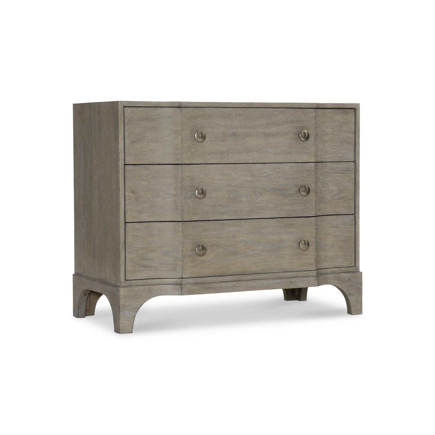 Bernhardt Furniture Albion Nightstand in Pewter
