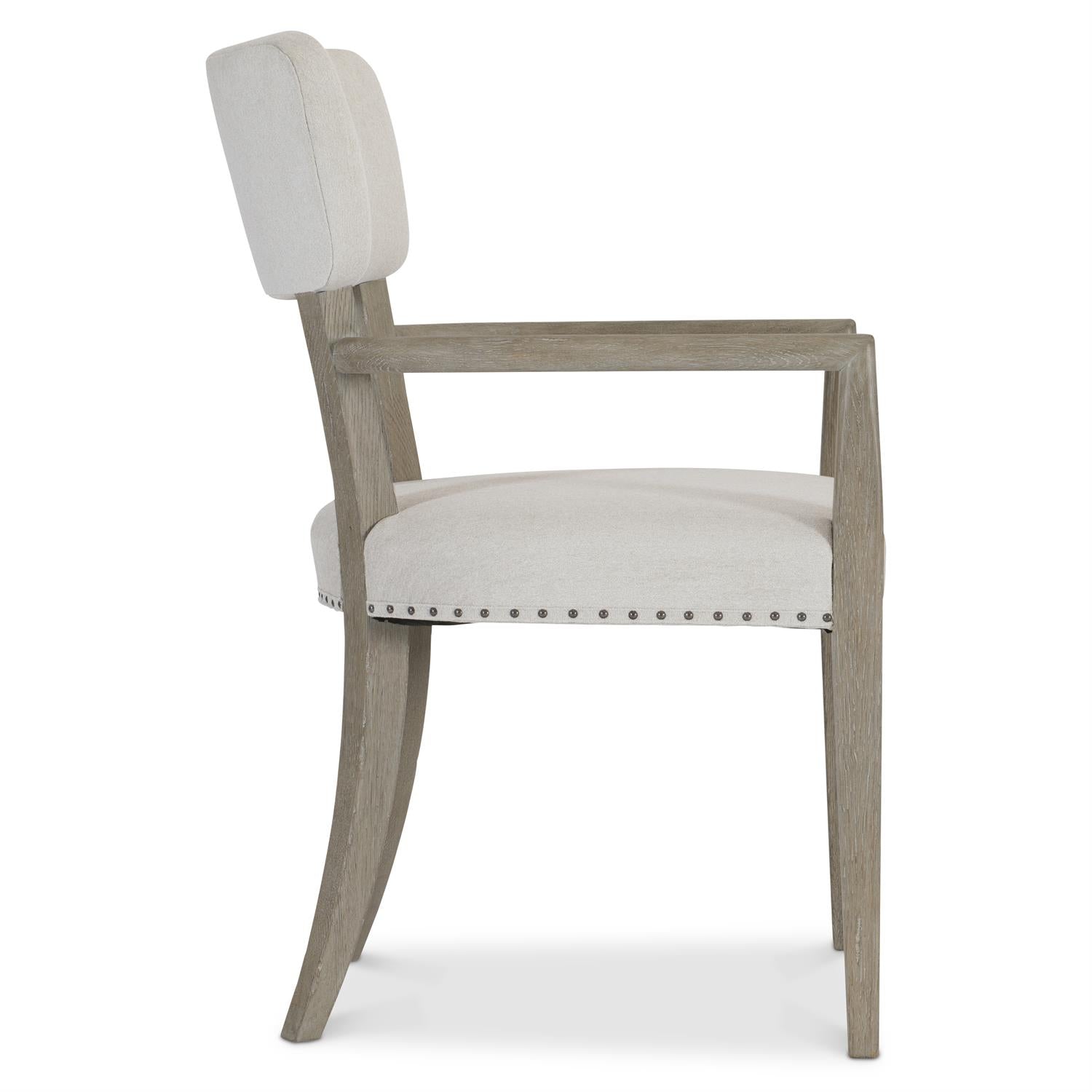 Bernhardt Furniture Albion Arm Chair in Pewter