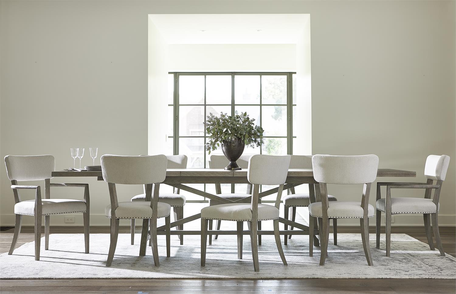 Bernhardt Furniture Albion Arm Chair in Pewter