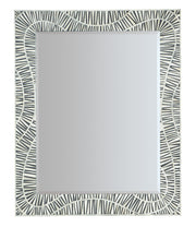 Hooker Furniture Commerce & Market Tiger Tooth Vertical Mirror in White