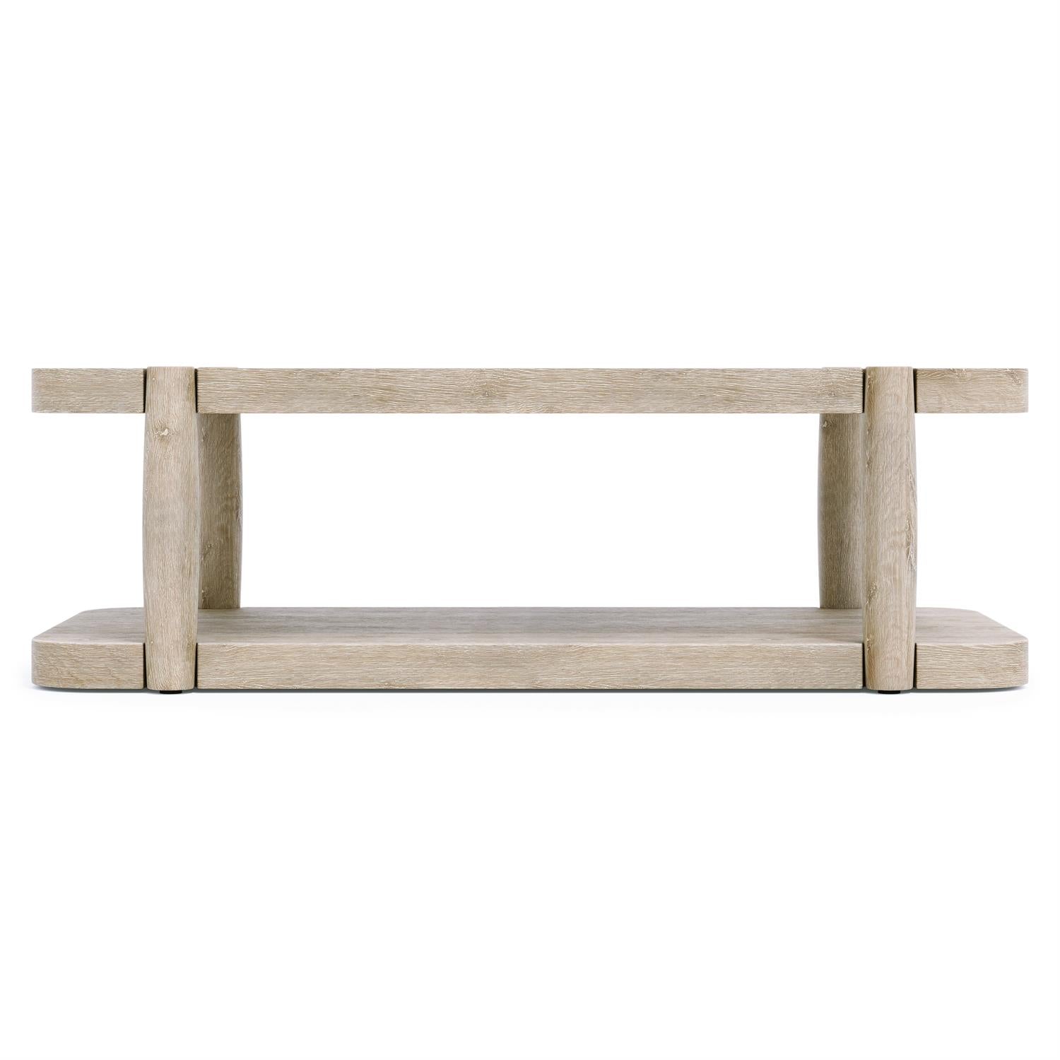 Bernhardt Furniture Antibes Cocktail Table in Pewter