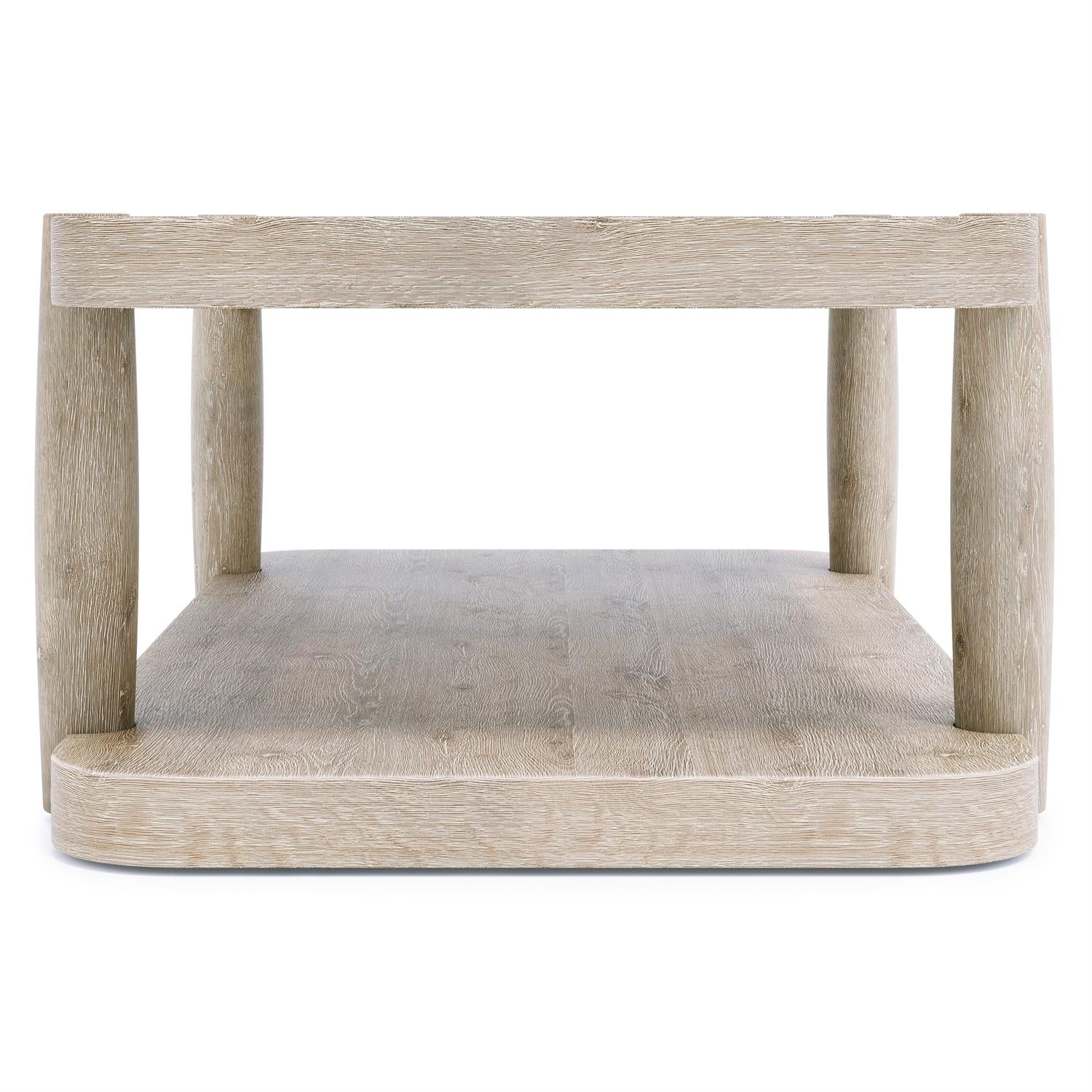 Bernhardt Furniture Antibes Cocktail Table in Pewter