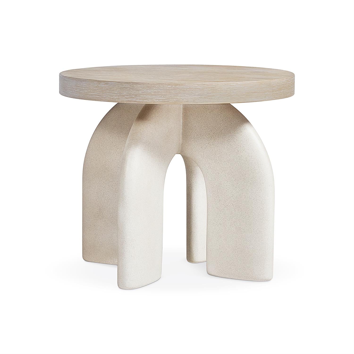 Bernhardt Furniture Antibes Side Table in Pewter