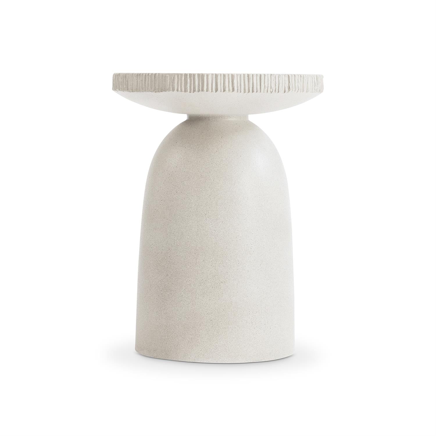 Bernhardt Furniture Antibes Round Accent Table in Pewter
