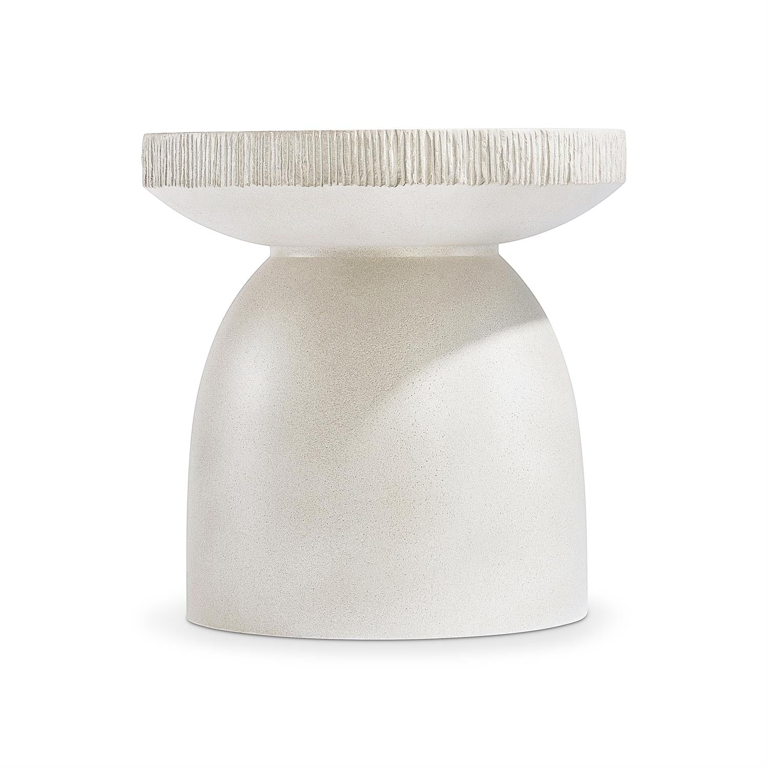 Bernhardt Furniture Antibes End Table in Pewter