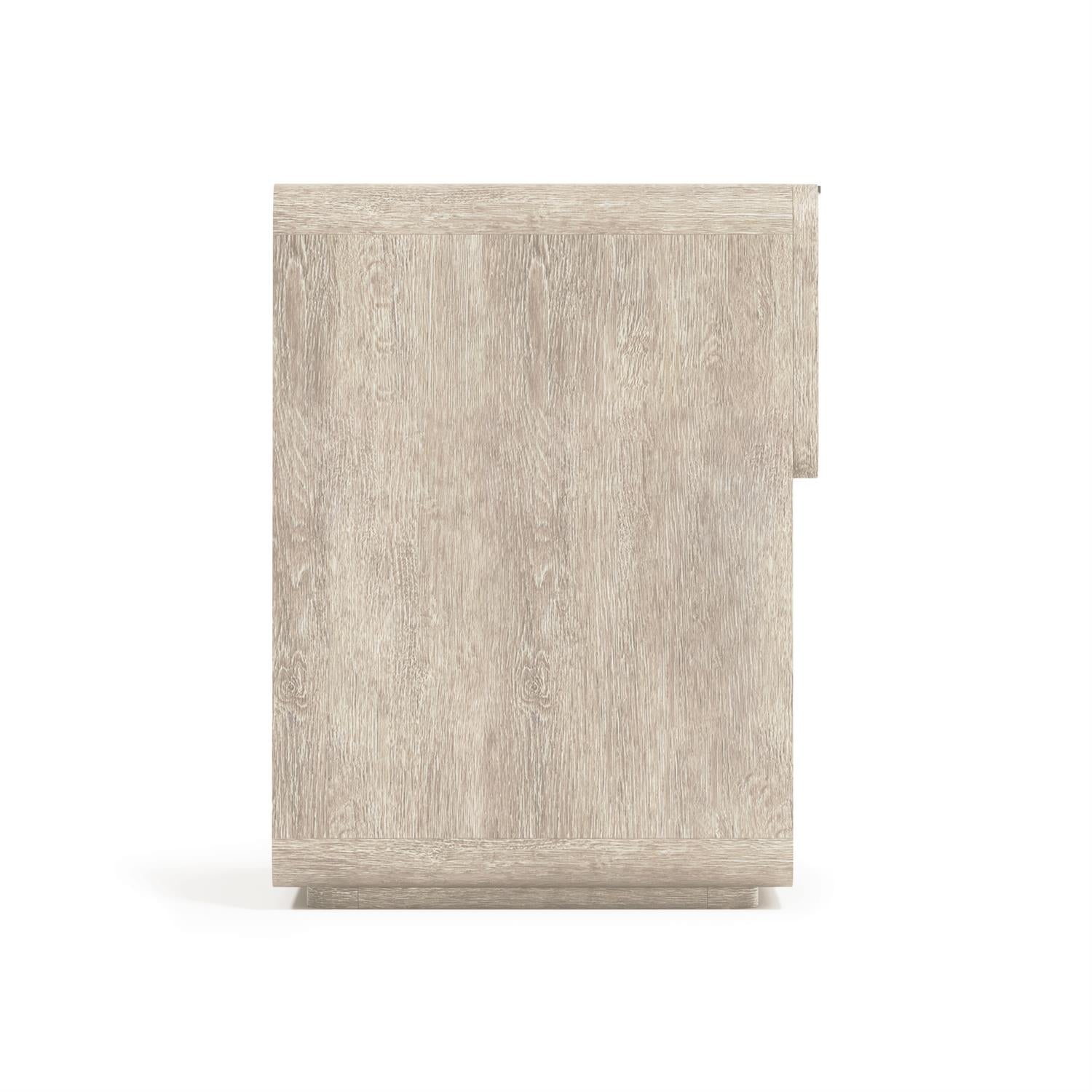 Bernhardt Furniture Antibes Open Nightstand in Pewter