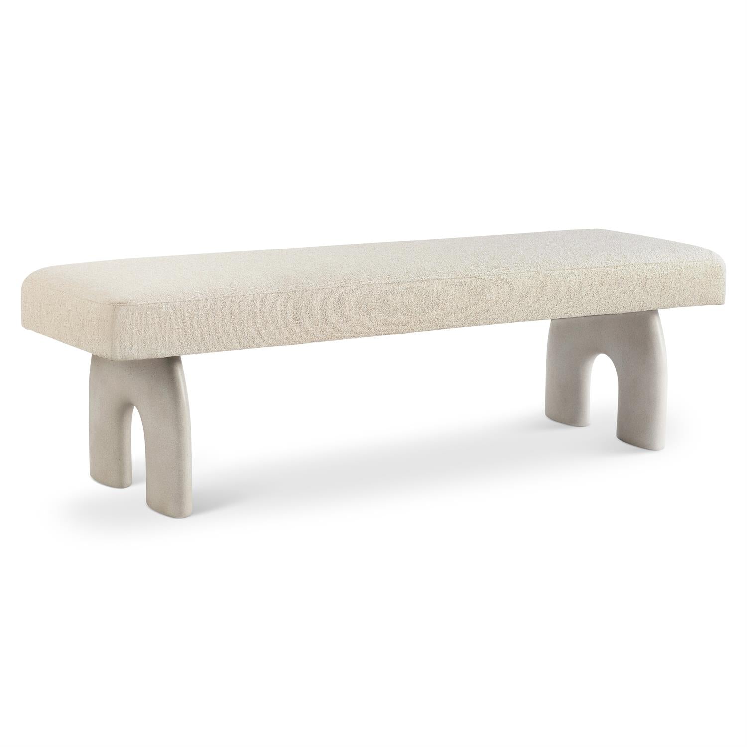 Bernhardt Furniture Antibes Bench in Pewter