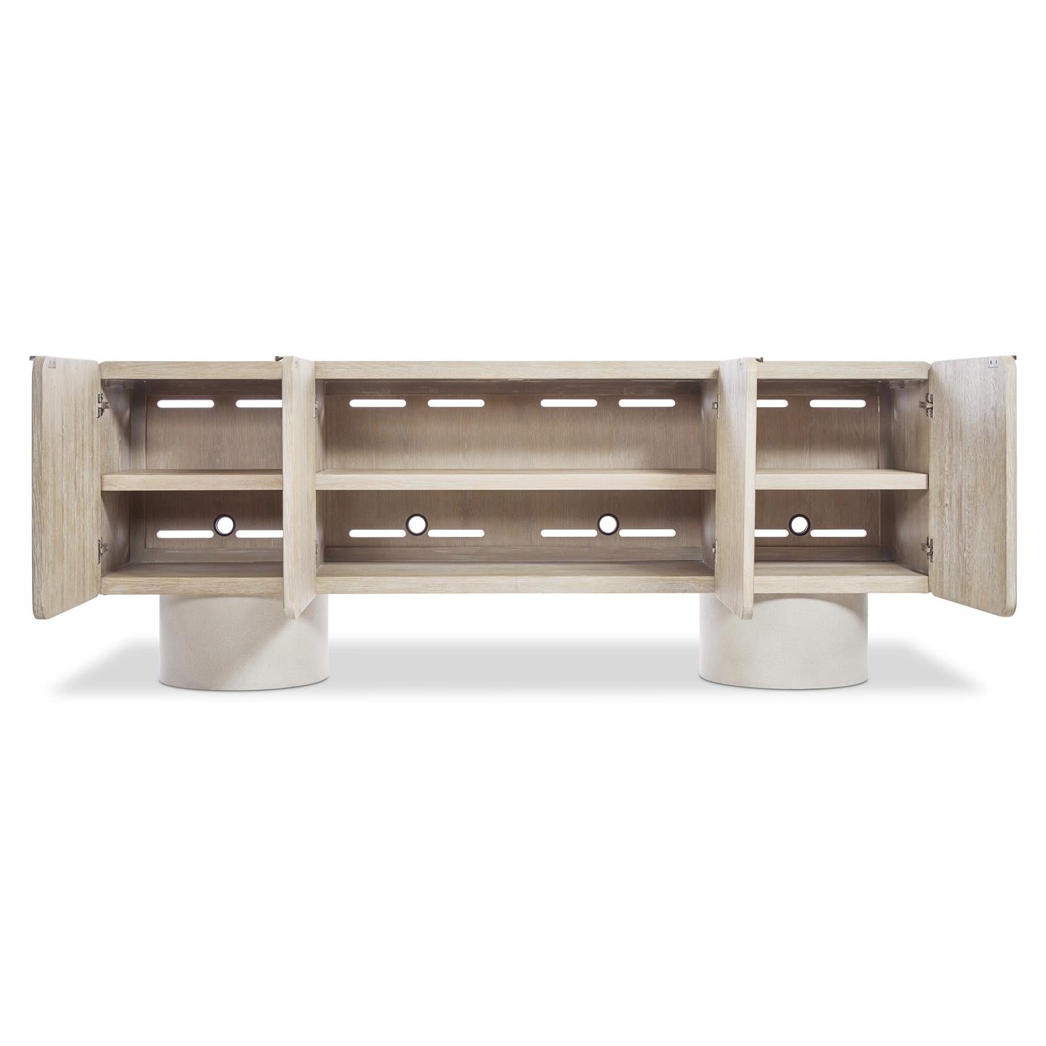 Bernhardt Furniture Antibes Entertainment Credenza in Pewter