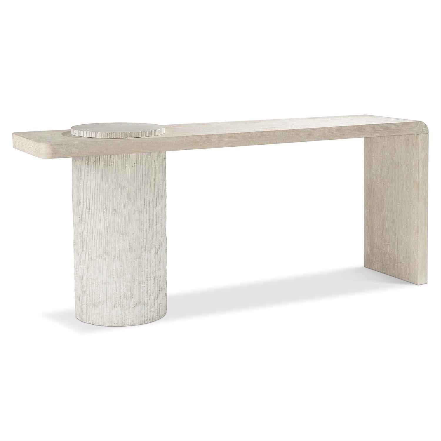 Bernhardt Furniture Antibes Console Table in Pewter