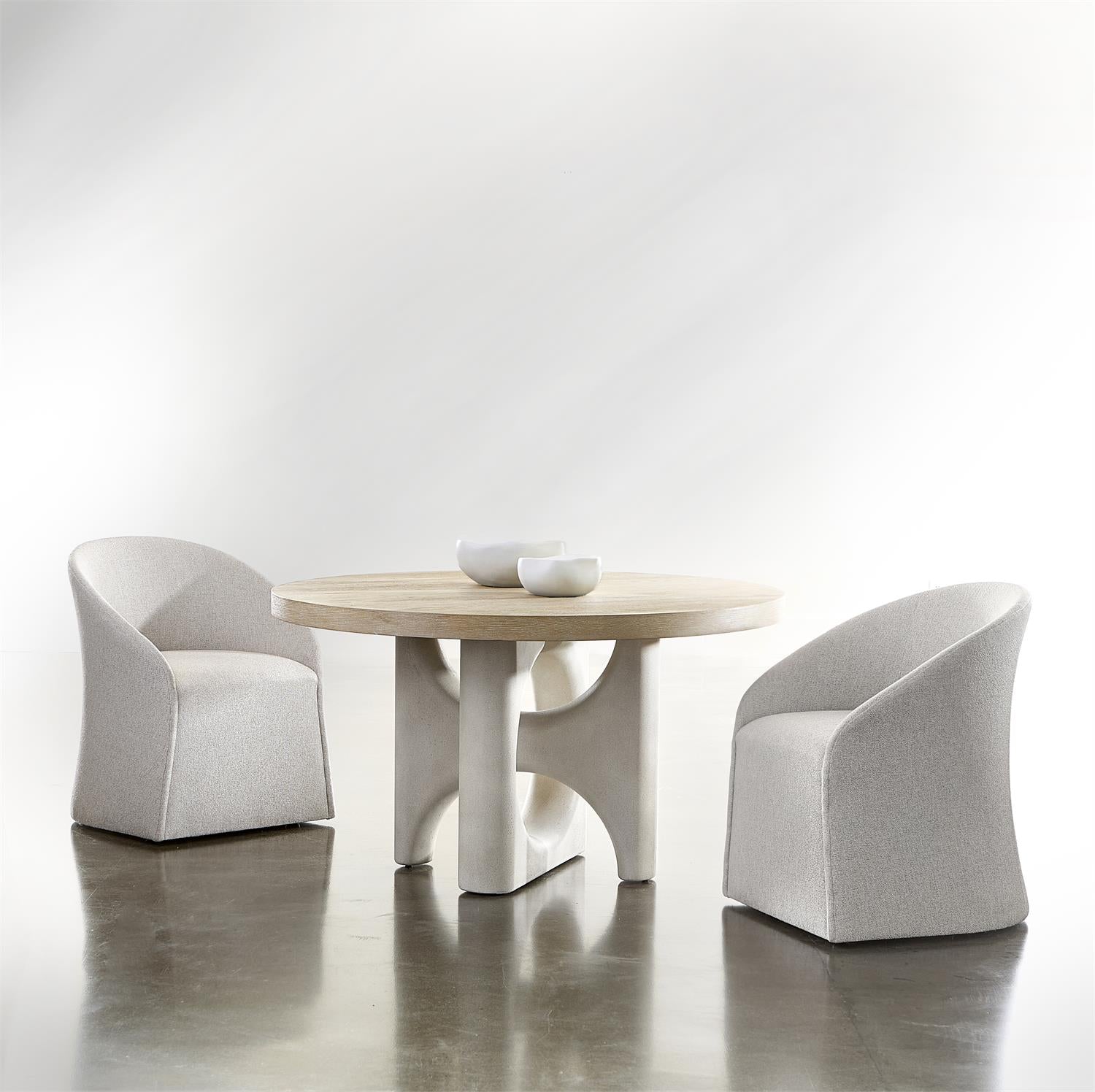 Bernhardt Furniture Antibes Arm Chair in Pewter