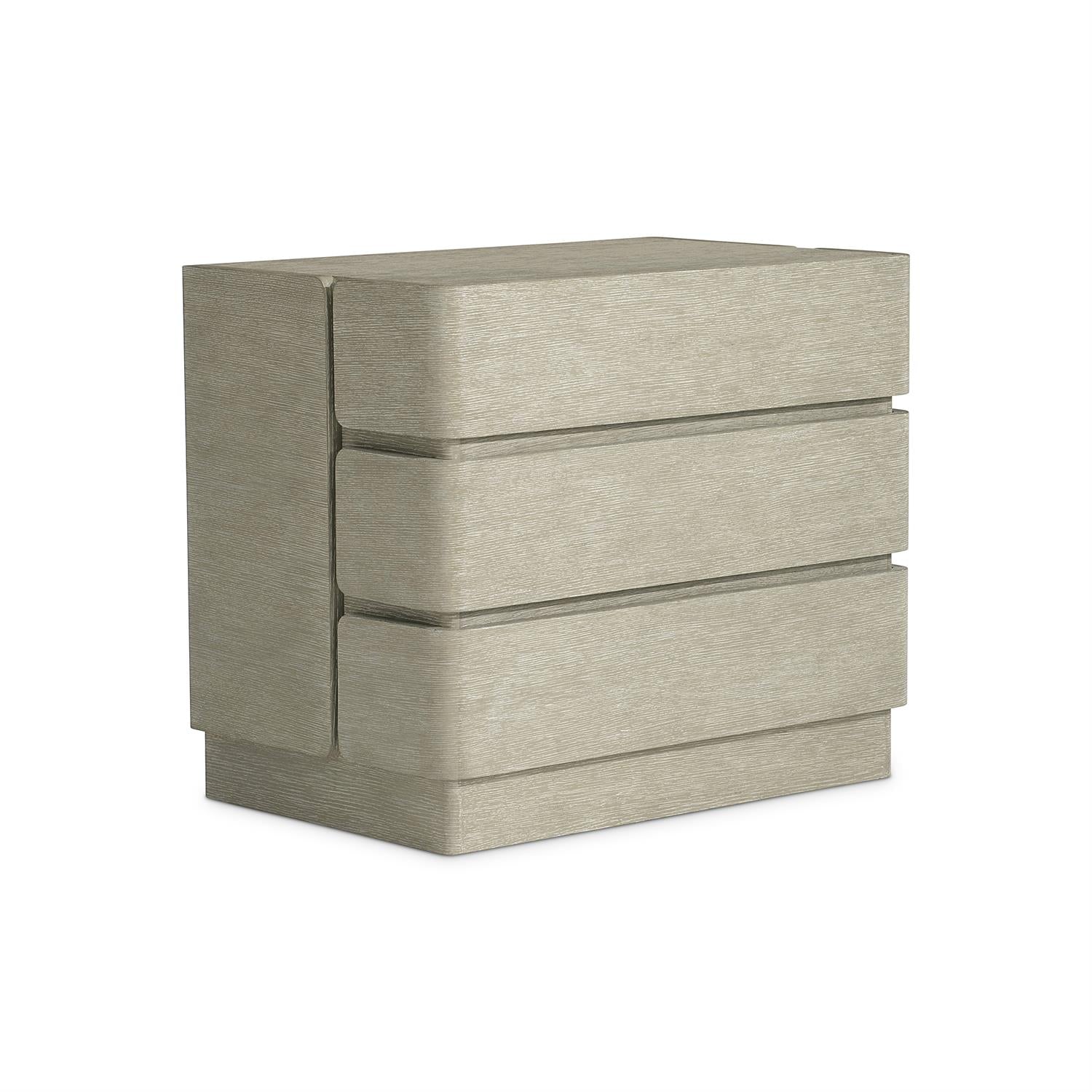 Bernhardt Furniture Arcadia Three Drawer Nightstand in Clay