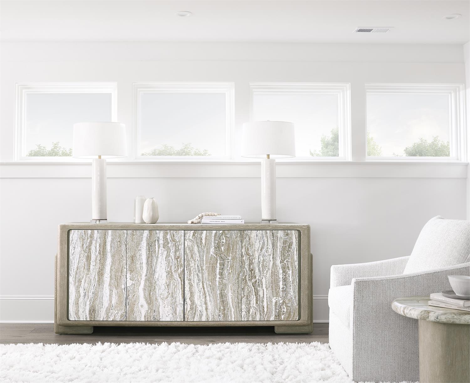 Bernhardt Furniture Arcadia Entertainment Credenza in Clay