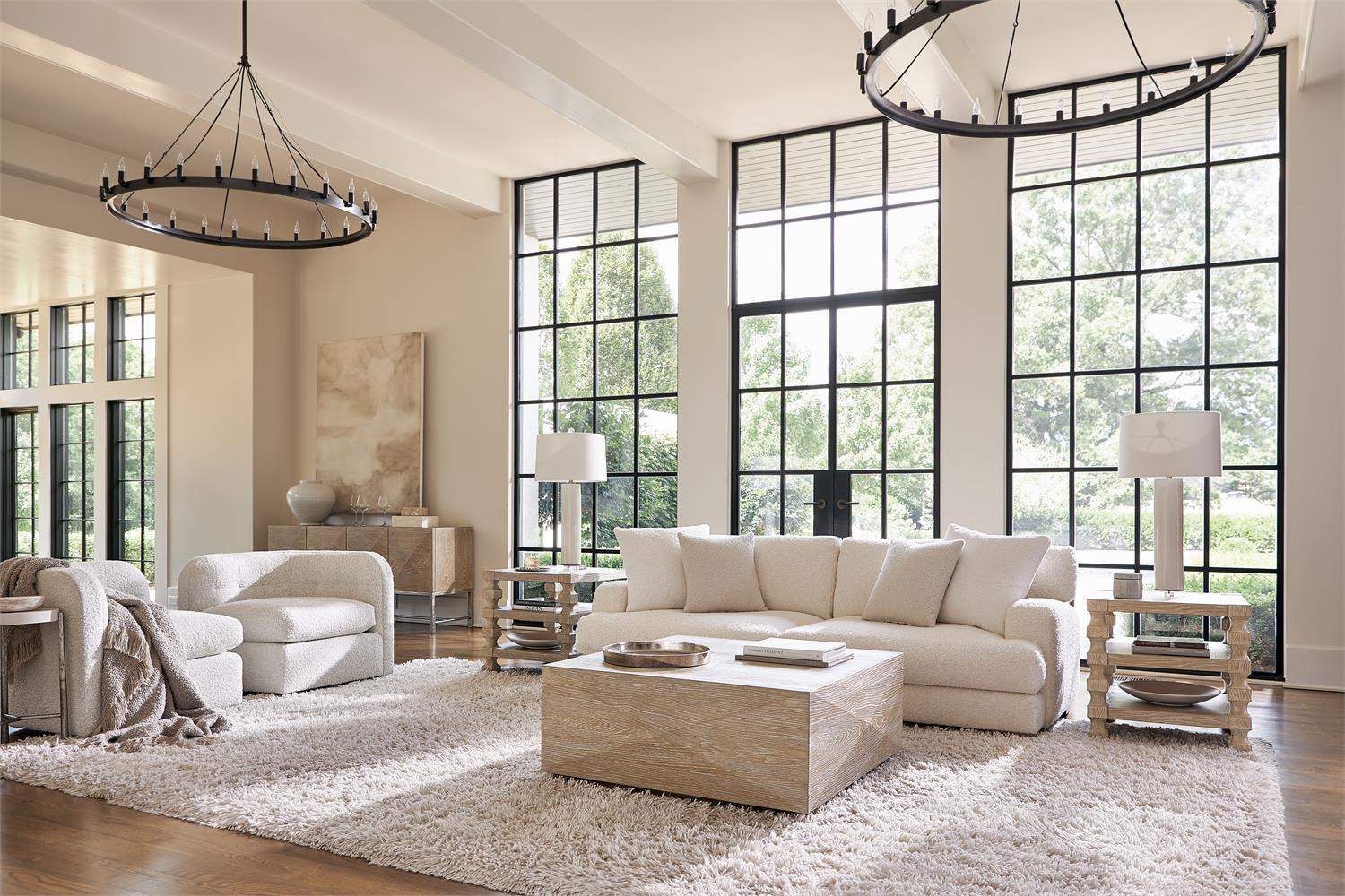 Bernhardt Furniture Aventura Side Table in Marcona