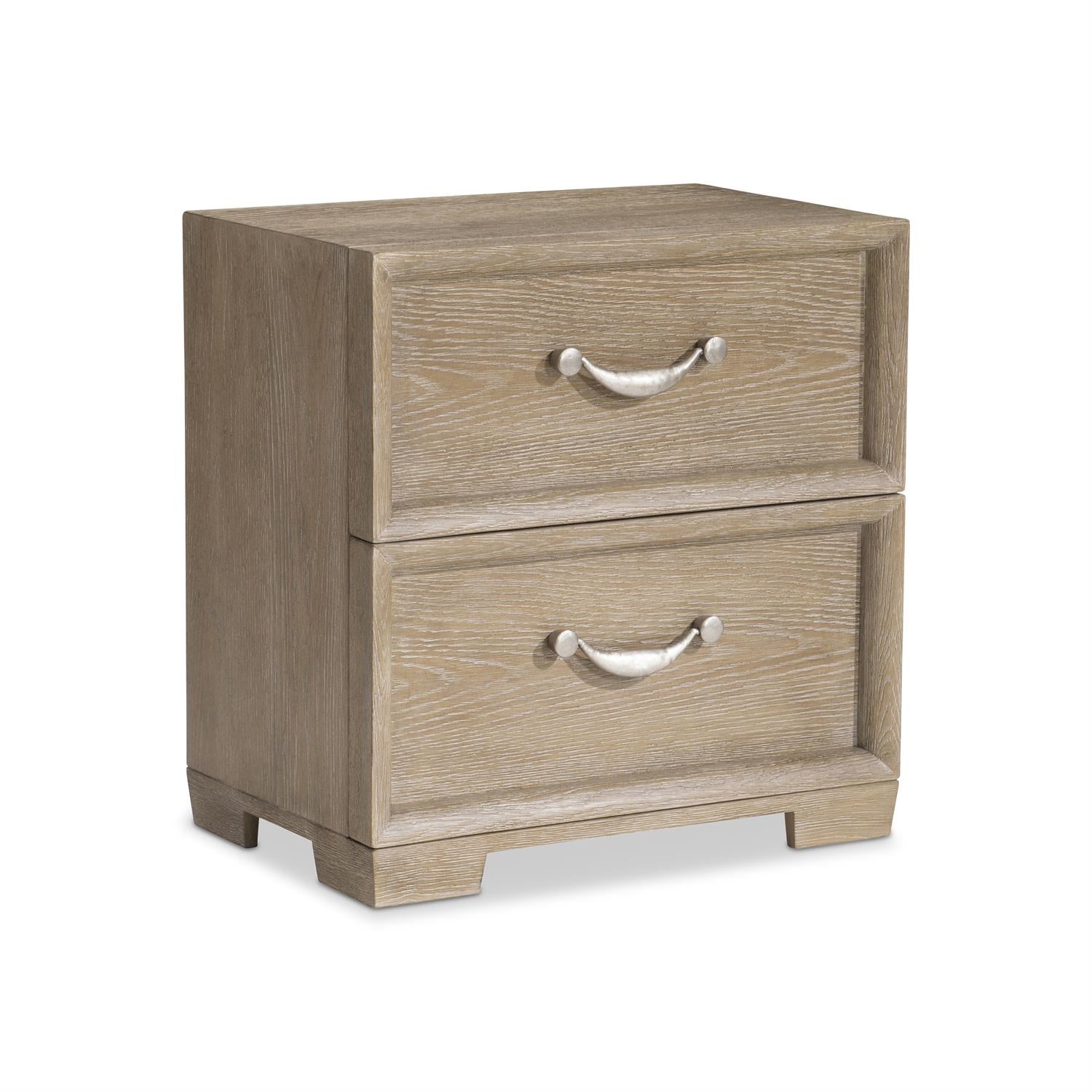 Bernhardt Furniture Aventura Two Drawer Nightstand in Marcona