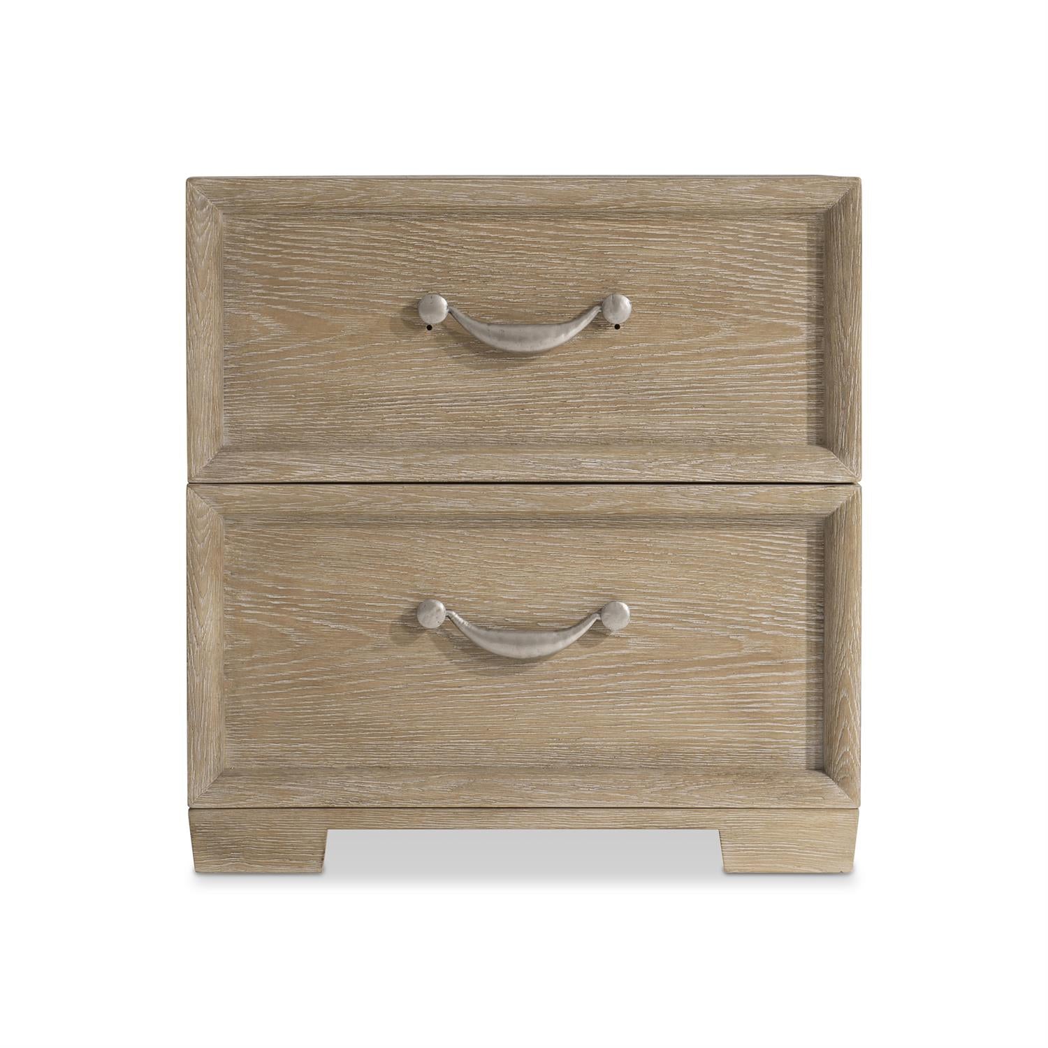 Bernhardt Furniture Aventura Two Drawer Nightstand in Marcona