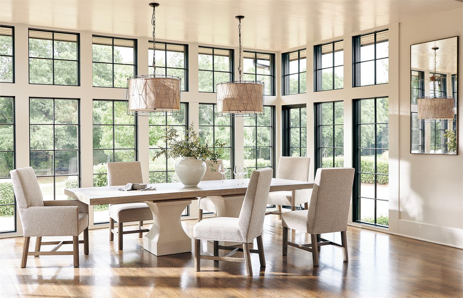 Bernhardt Furniture Aventura Upholstered Arm Chair in Marcona