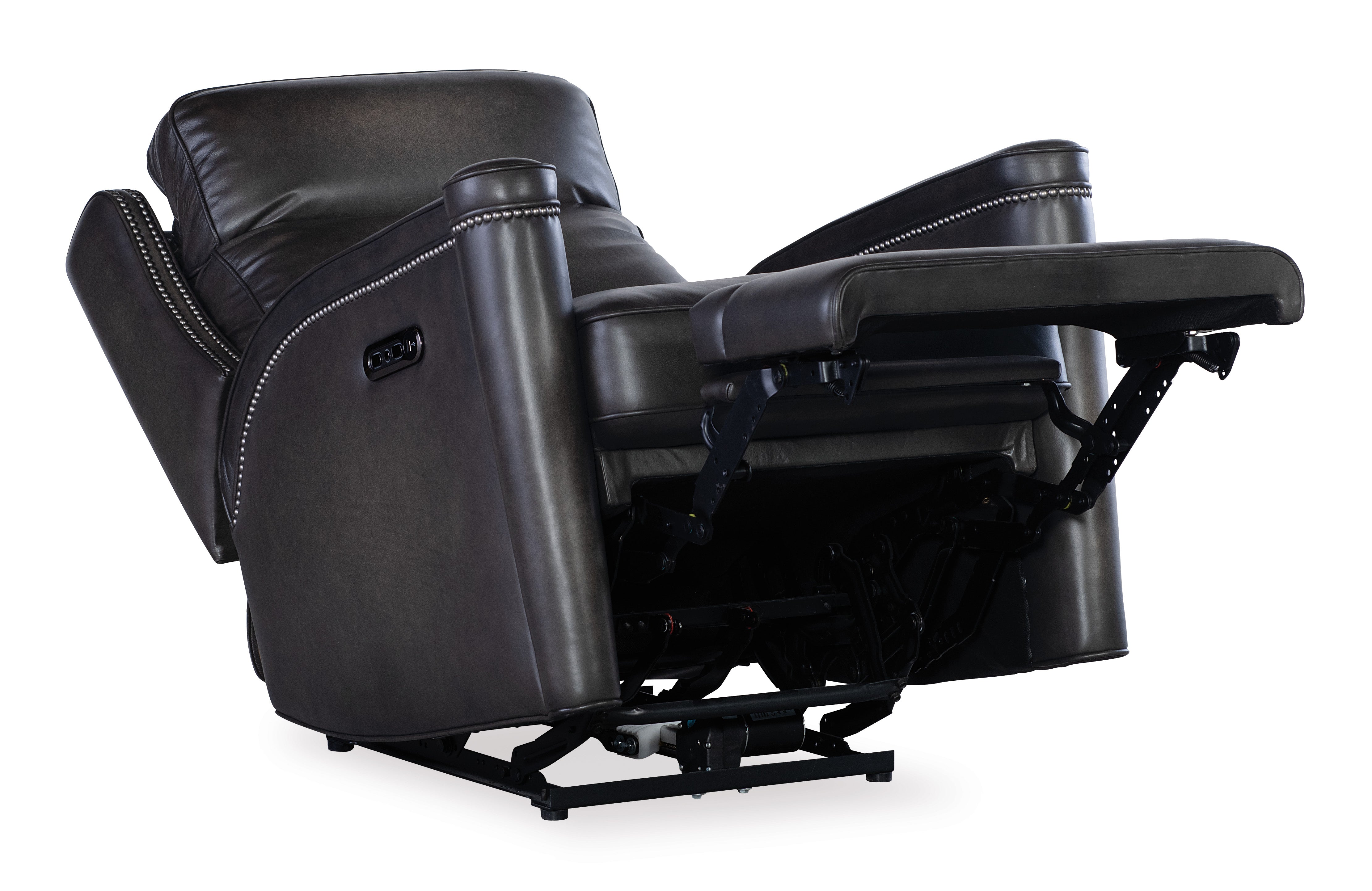 Hooker Furniture Hamilton Power Recliner with Power Headrest in Grey