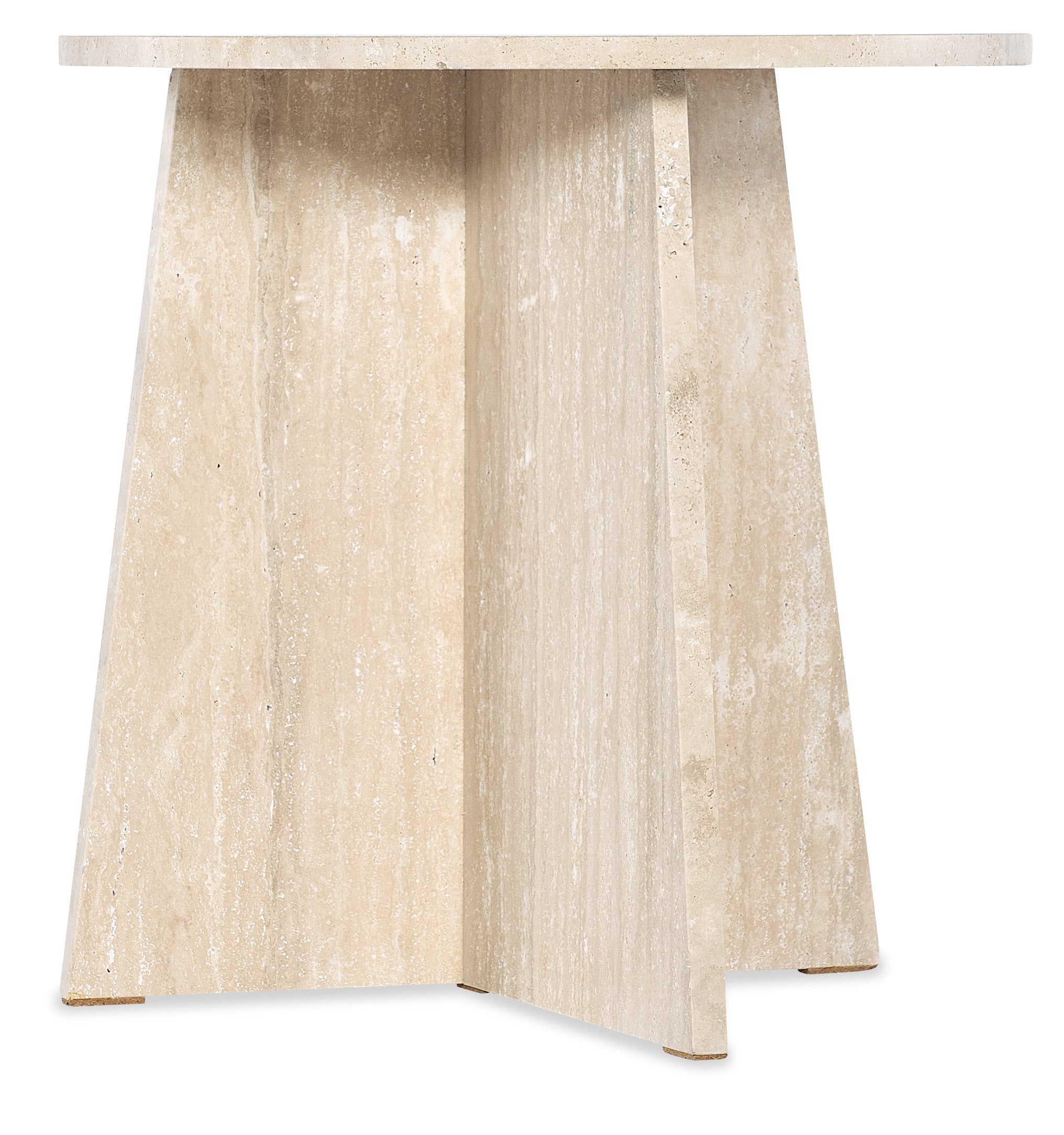 Hooker Furniture Melange Cirque End Table in Whites/Creams/Beiges