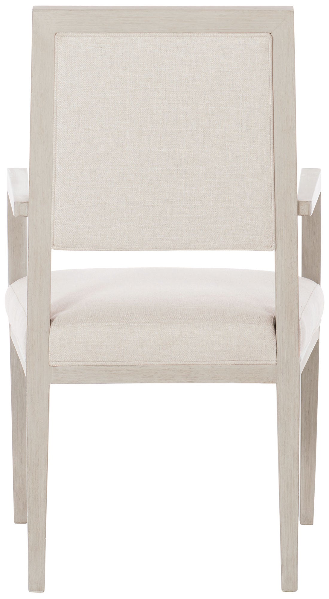 Bernhardt Furniture Axiom Dining Arm Chair in Linear Grey