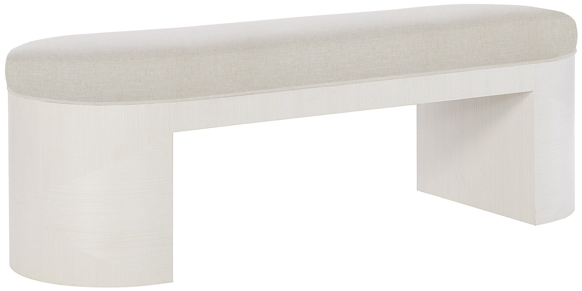 Bernhardt Furniture Axiom Bench in Brushed Silver