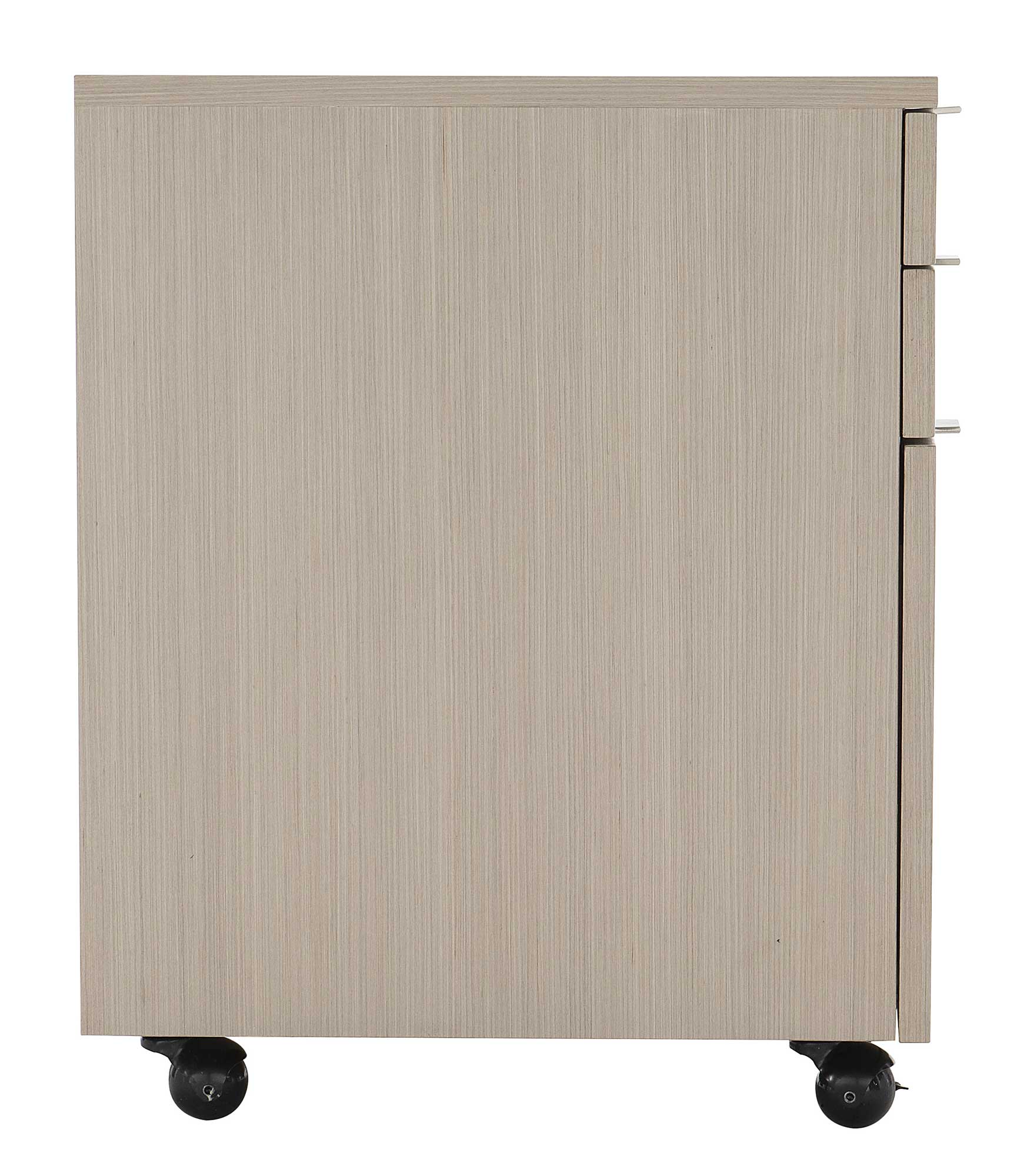 Bernhardt Furniture Axiom Three Drawer File Cabinet in Linear Grey