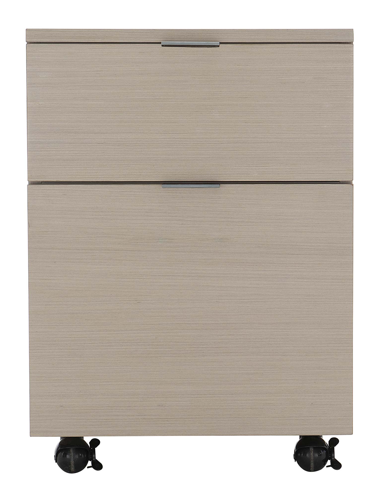 Bernhardt Furniture Axiom Two Drawer File Cabinet in Linear Grey