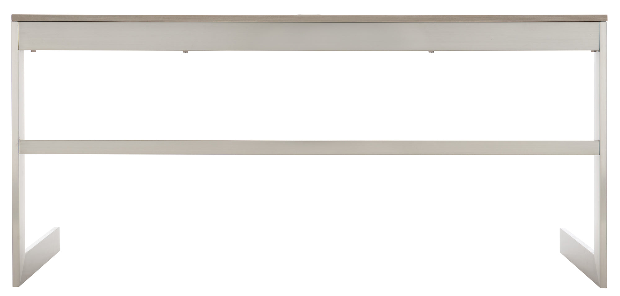 Bernhardt Furniture Axiom Desk in Linear Grey