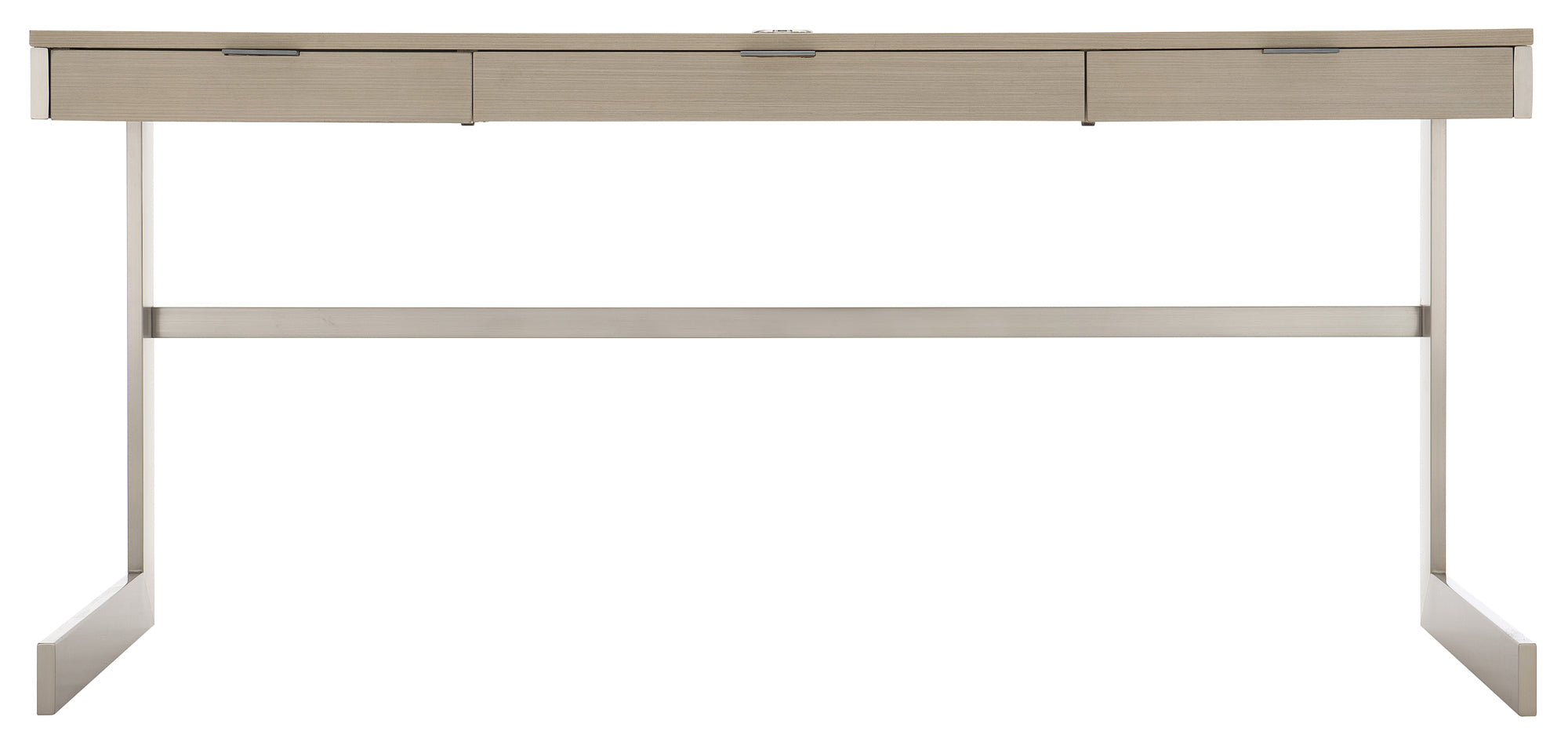 Bernhardt Furniture Axiom Desk in Linear Grey