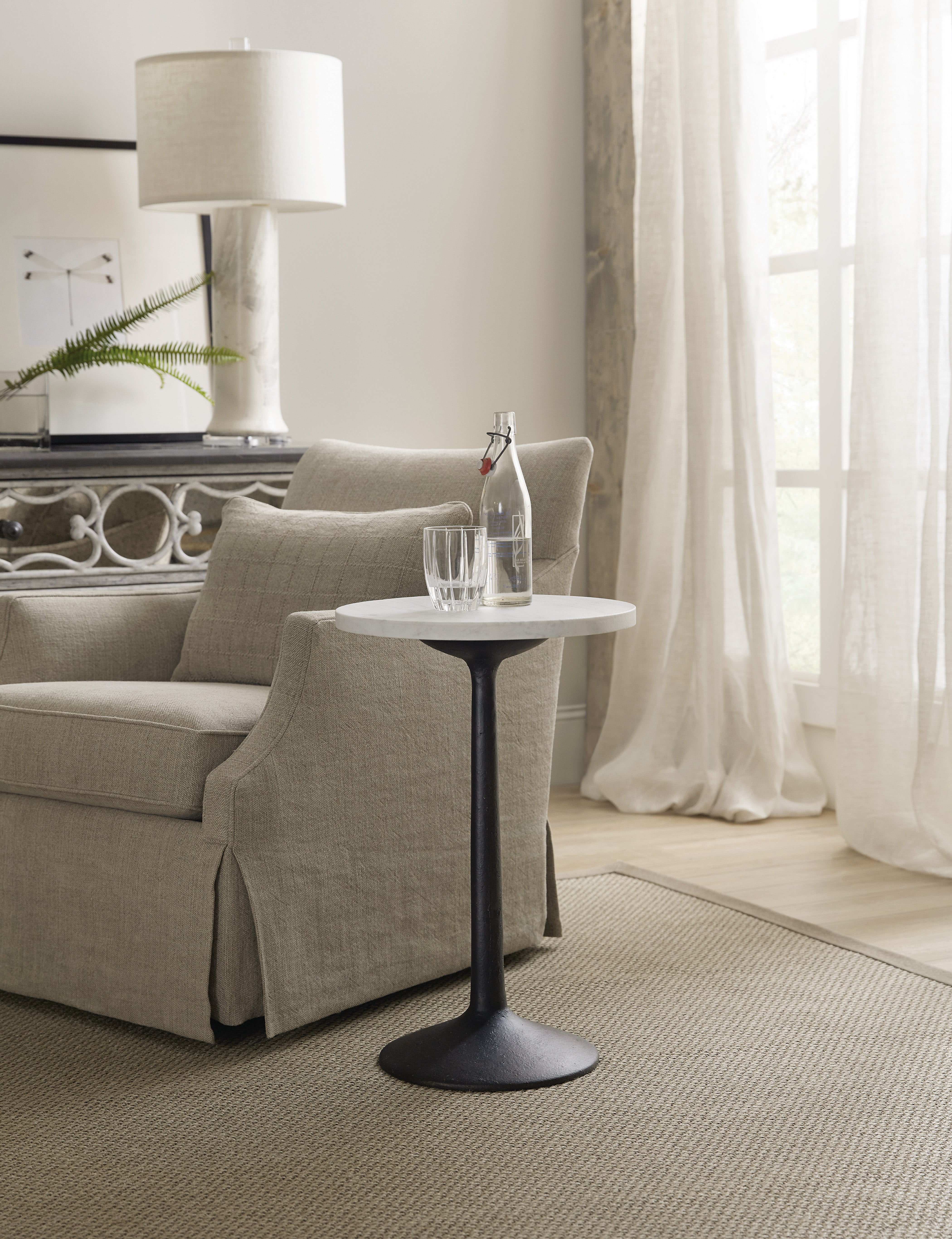 Hooker Furniture Beaumont Martini Table in White