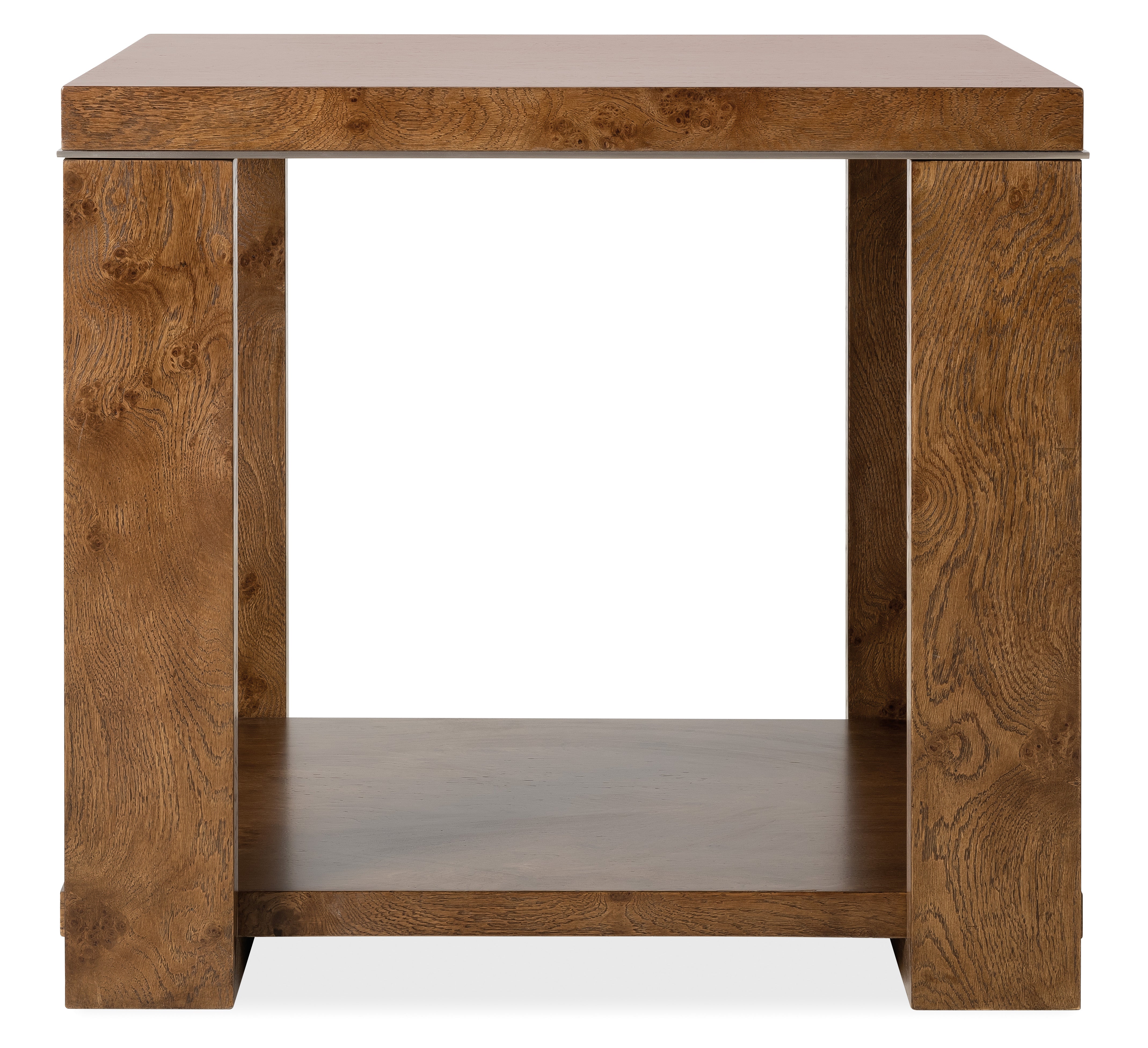 Hooker Furniture Melange Mulholland End Table in Medium Wood
