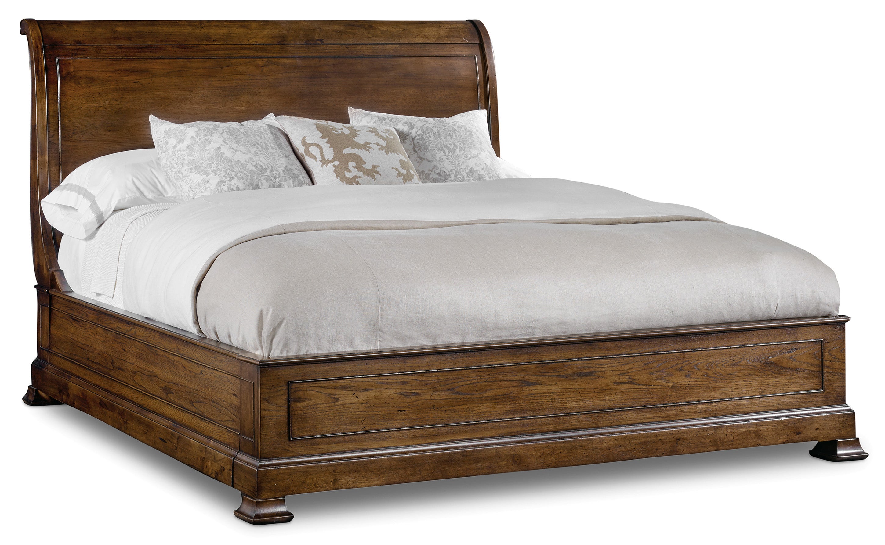 Hooker Furniture Archivist Sleigh Bed with Low Footboard